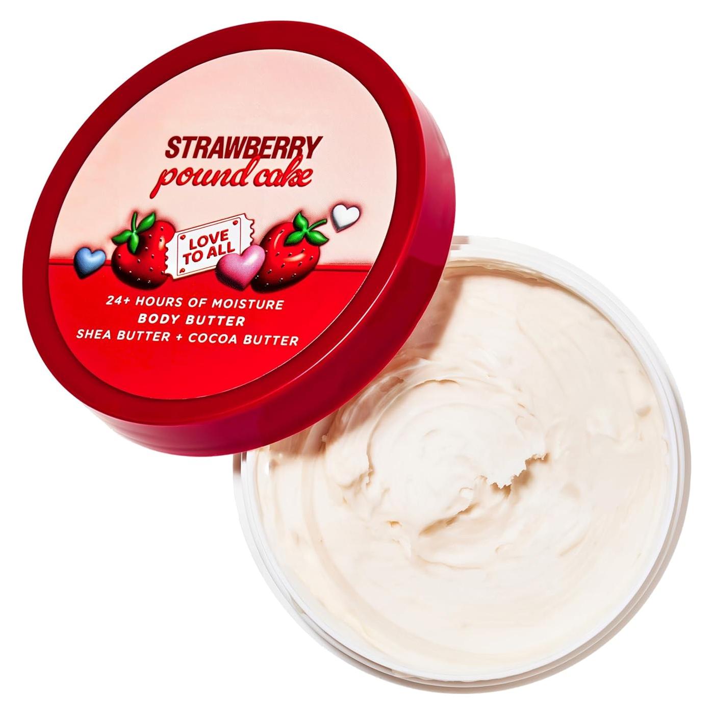 Manteca Corporal Hidratante Bath and Body 184 g Fresa Pastel