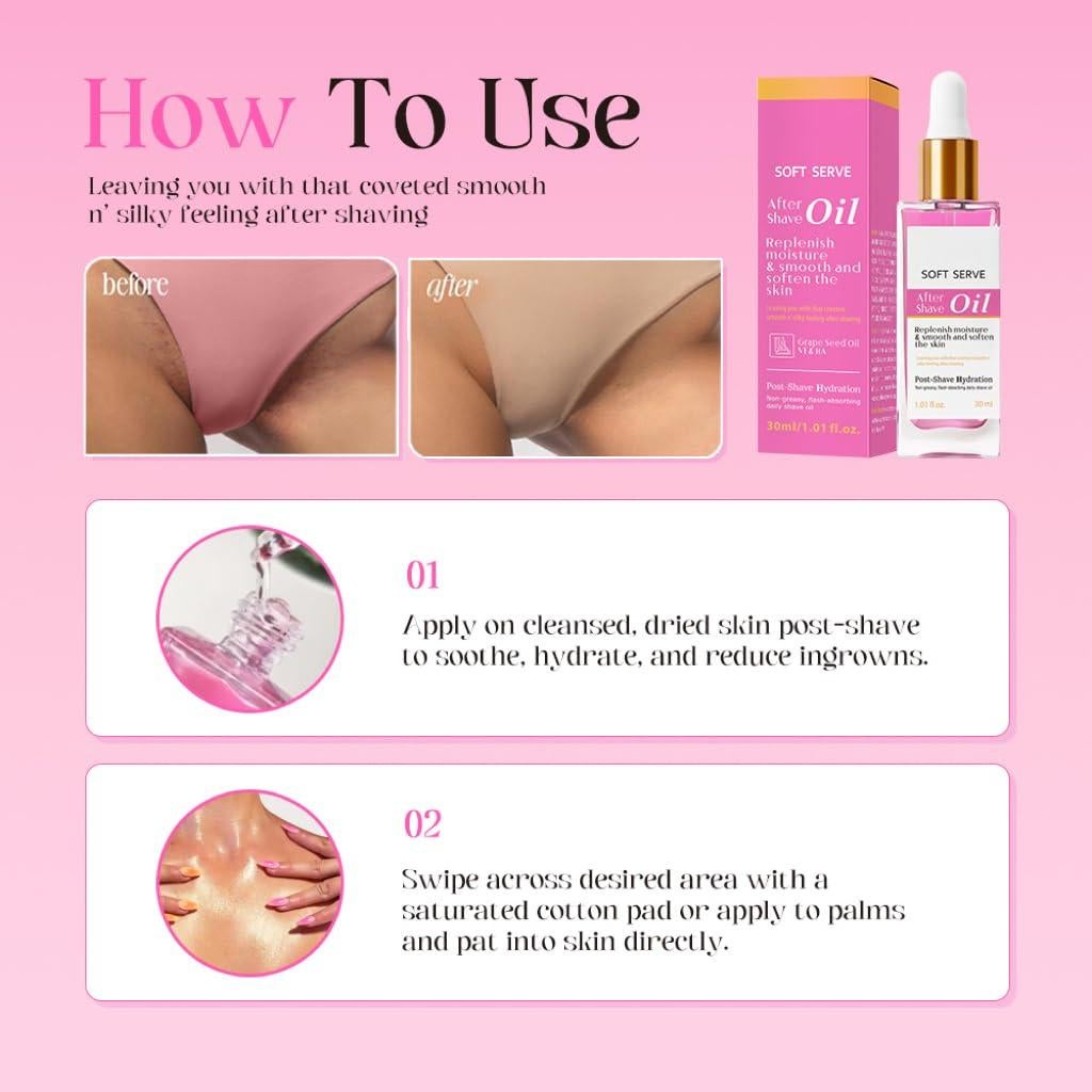 Aceite After Shave Genérico Fresa y Vainilla 30 ml Hidratante