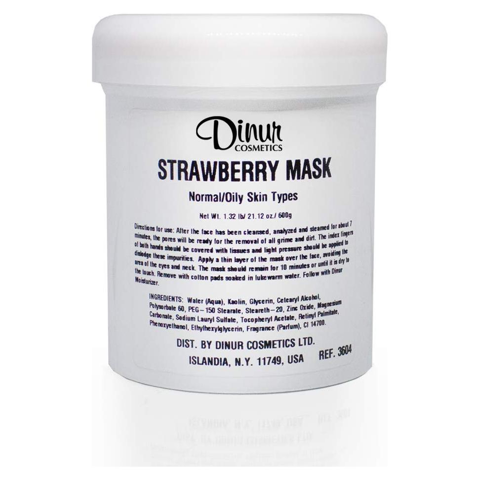 Mascarilla Facial de Fresa Dinur Cosmetics 600g Piel Normal/Grasa