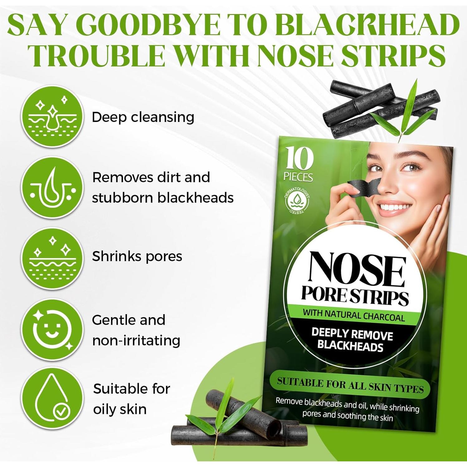 Tiras Removedoras de Puntos Negros Tiepetly - Limpieza Profunda