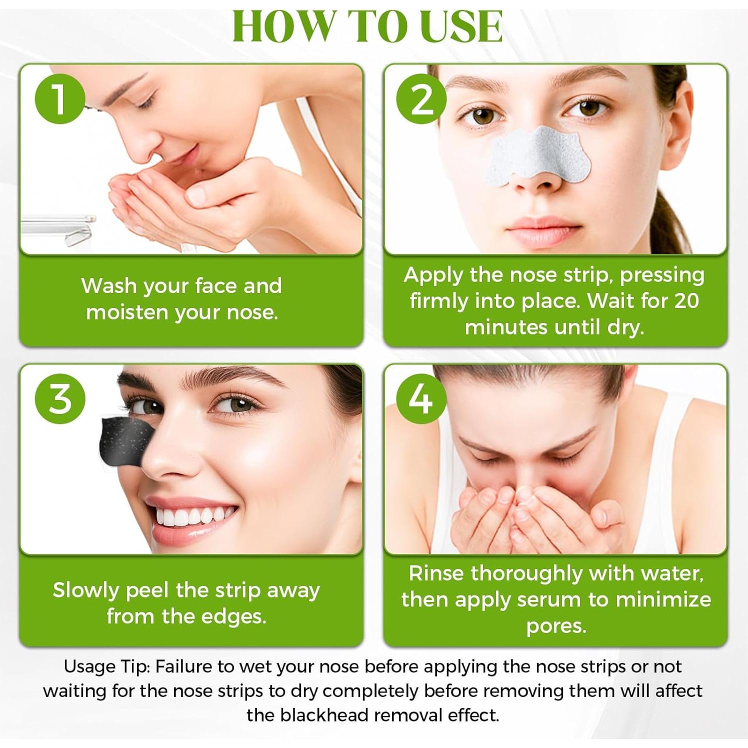 Tiras Removedoras de Puntos Negros Tiepetly - Limpieza Profunda