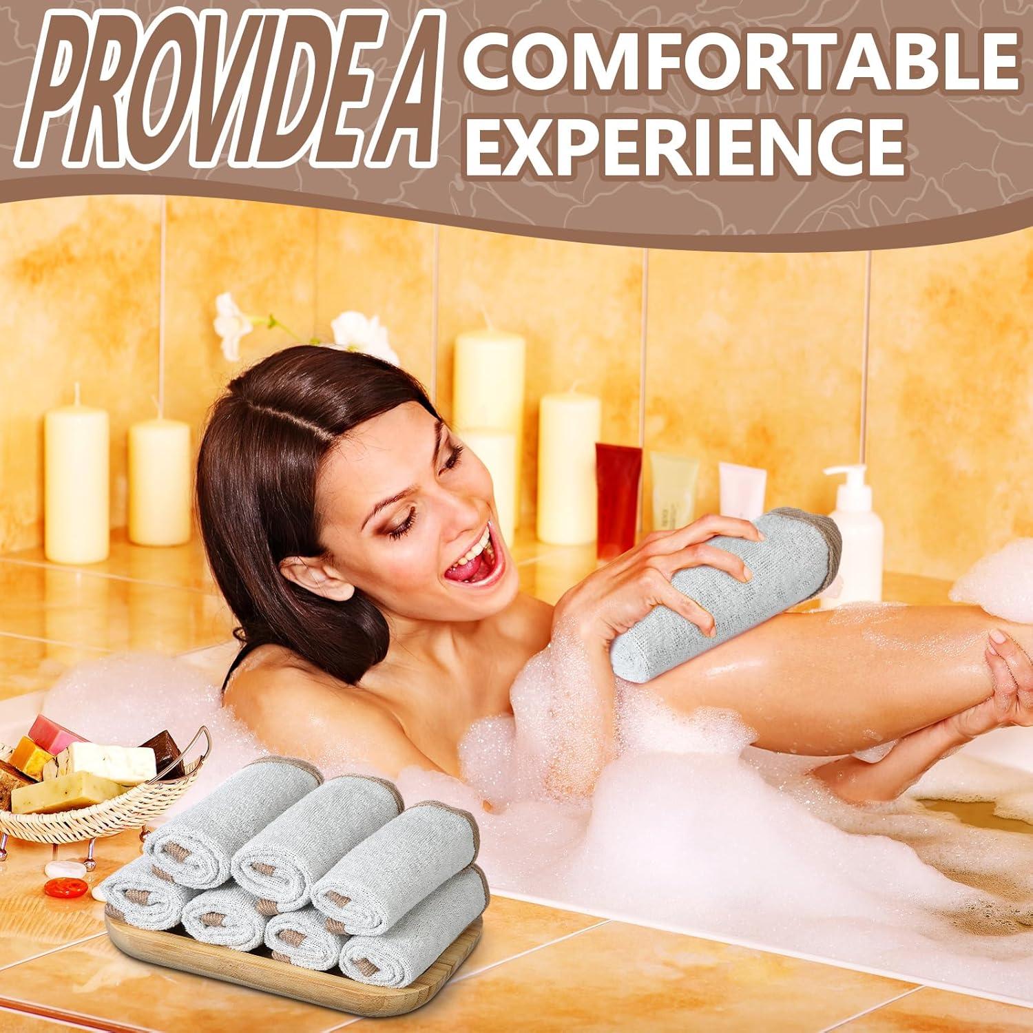 Toallas Exfoliantes Doble Cara Tudomro 10 Pcs 26x22 cm Gris