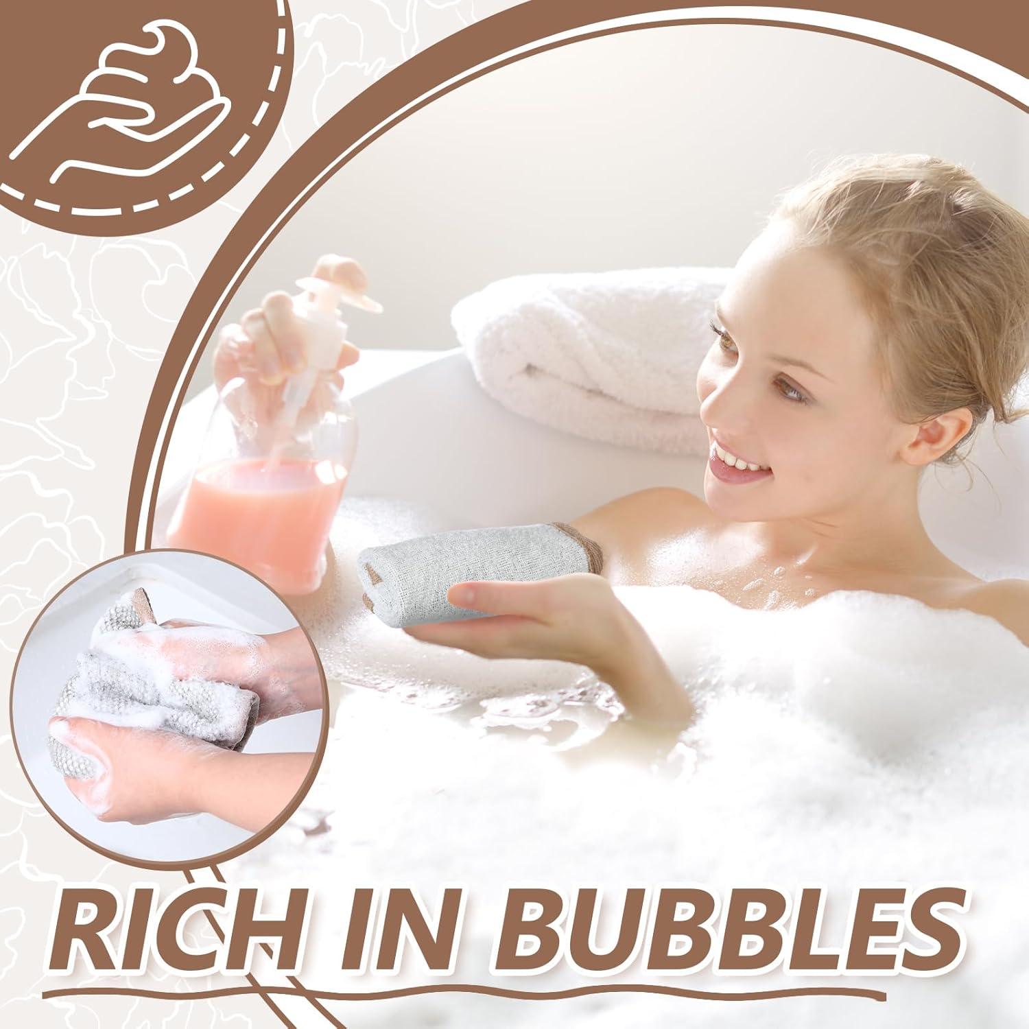 Toallas Exfoliantes Doble Cara Tudomro 10 Pcs 26x22 cm Gris