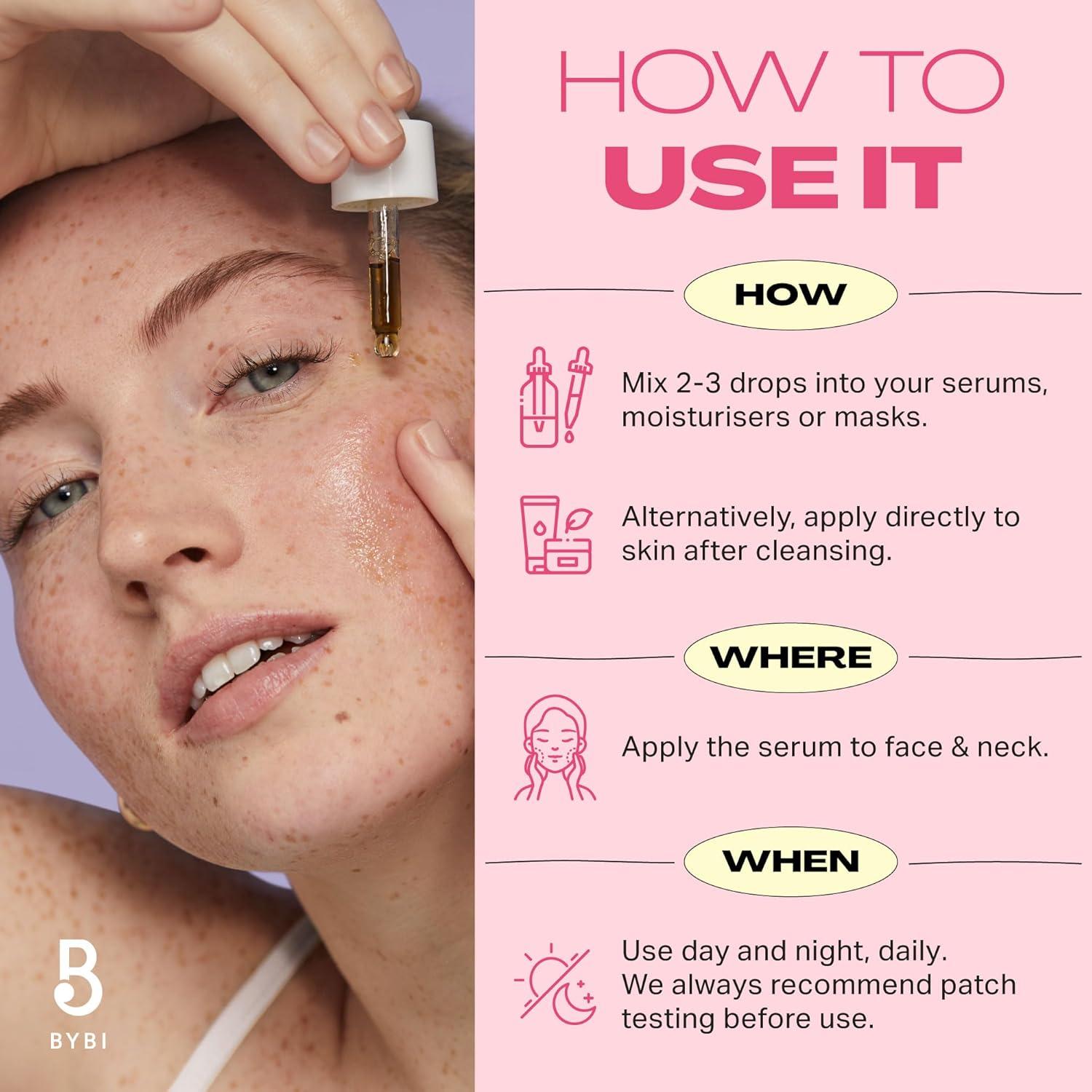 Suero Facial Hidratante BYBI Beauty Booster de Fresa 15ml