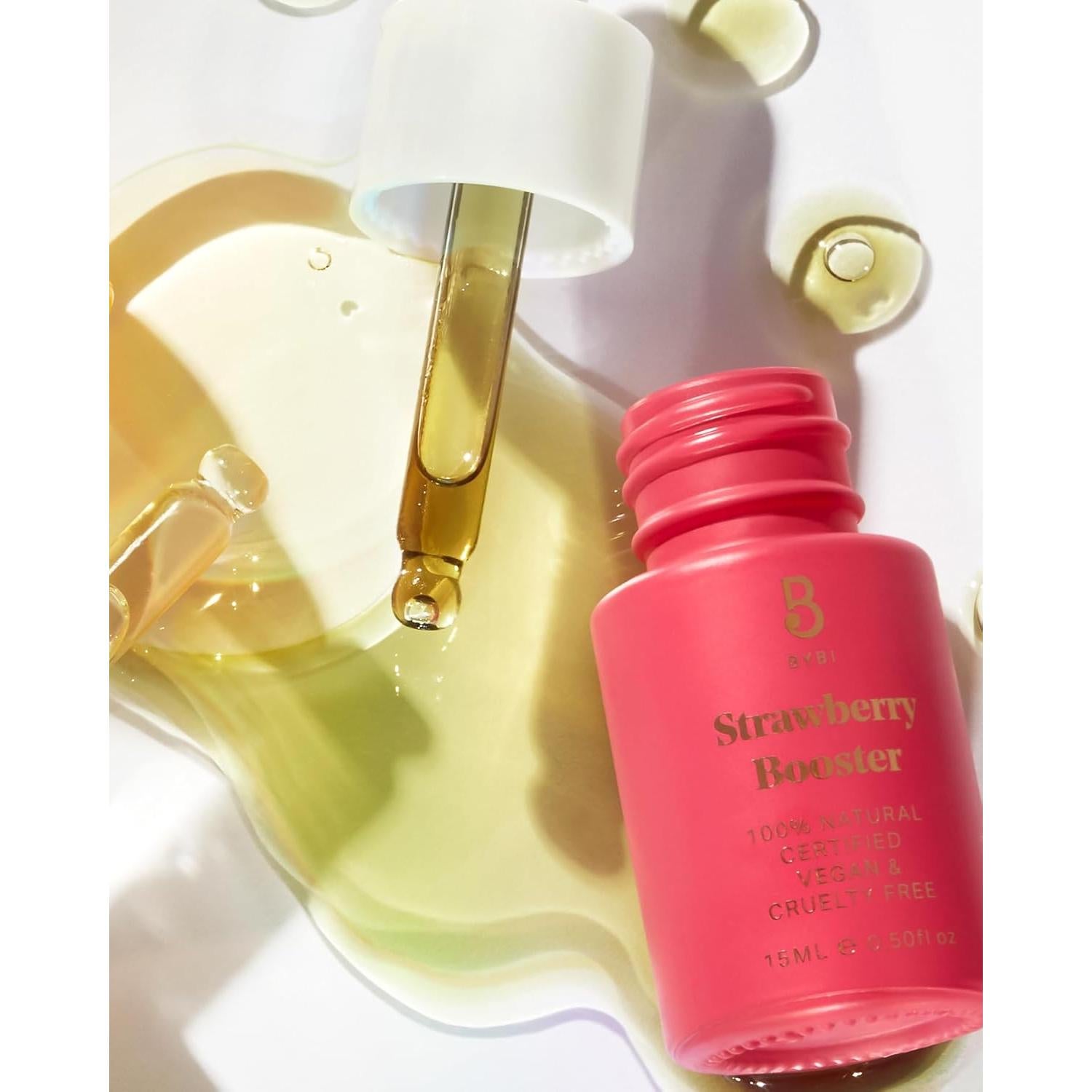 Suero Facial Hidratante BYBI Beauty Booster de Fresa 15ml