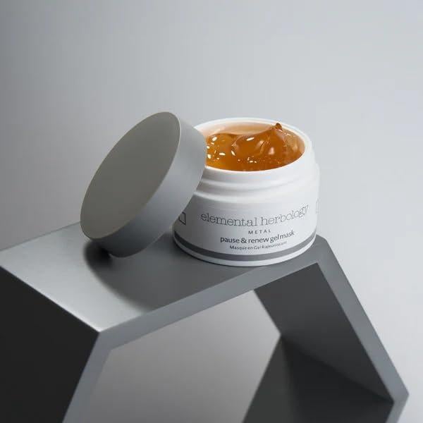 Mascarilla de Gel Elemental Herbology Pause & Renew 100ml - Hidratante Antienvejecimiento con Niacinamida y Ashwagandha