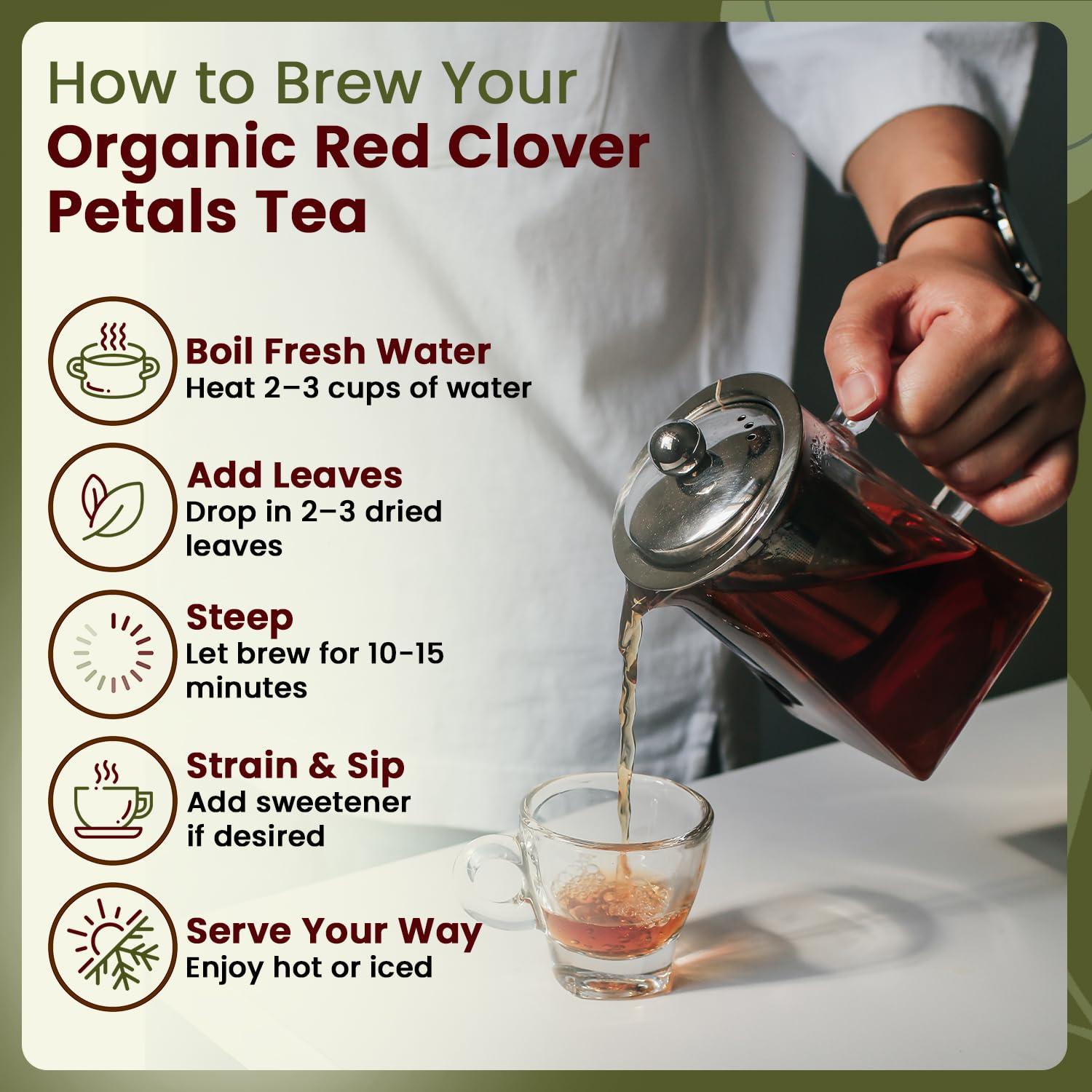 Flor de Trébol Rojo Orgánico 0.45 kg - Organic Way - Té Herbal