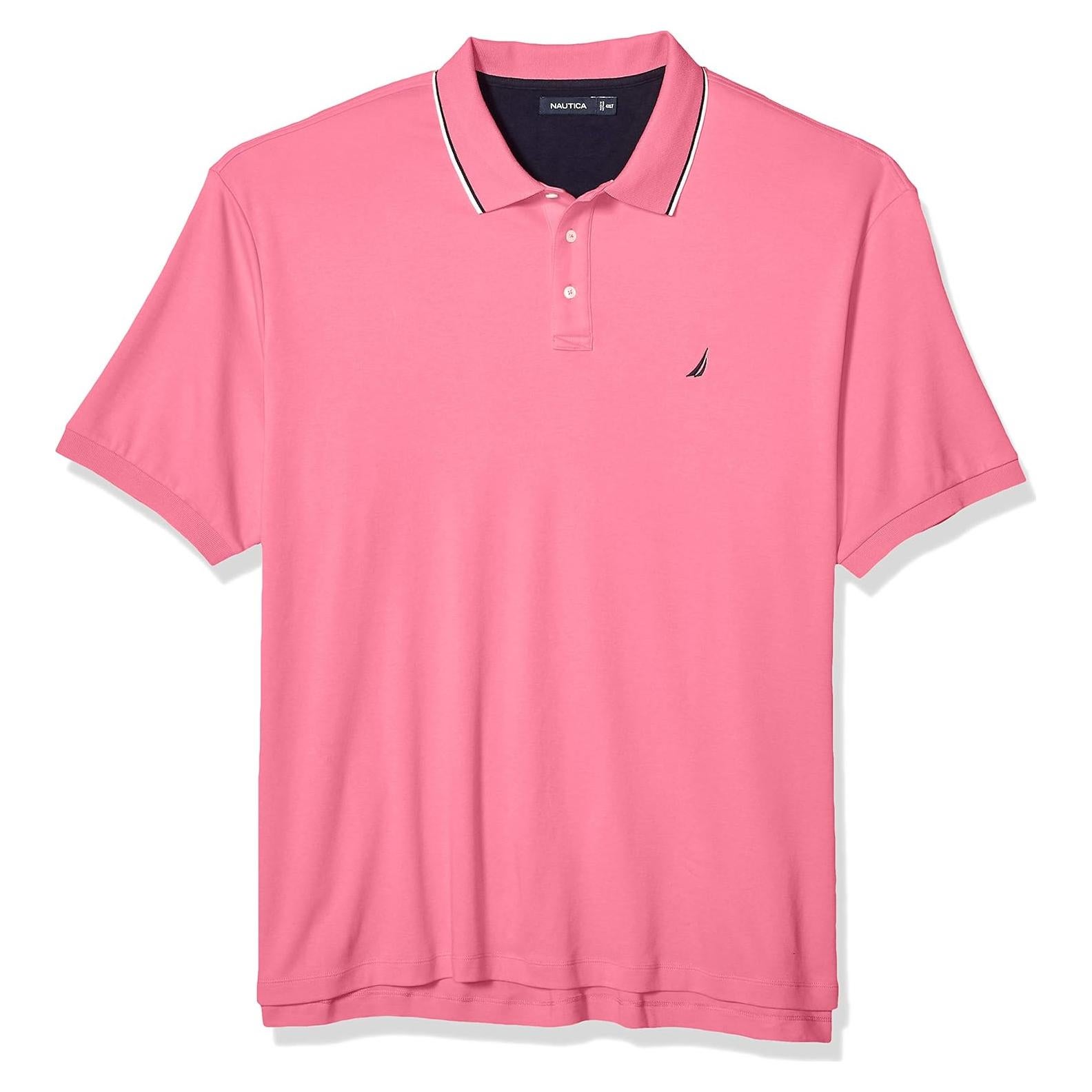 Camisa Polo Nautica Hombre Clásica Tipped Manga Corta Grande