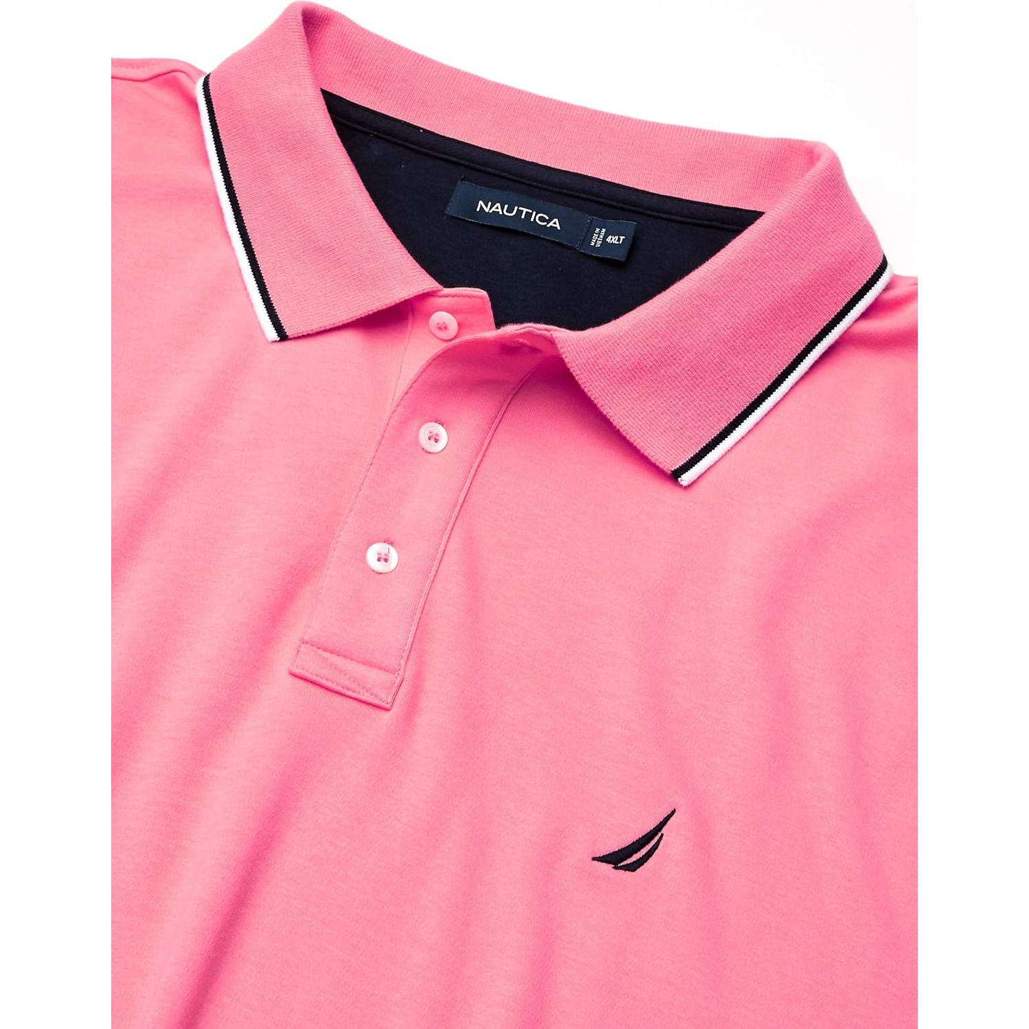 Camisa Polo Nautica Hombre Clásica Tipped Manga Corta Grande