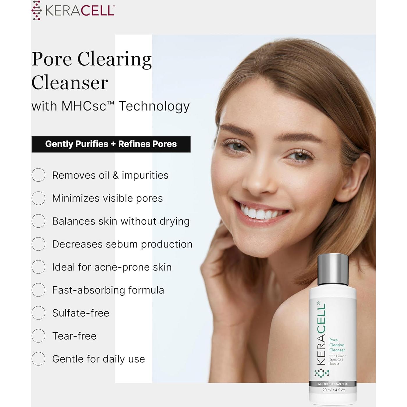 Limpiador Facial KERACELL con Ácido Salicílico 113.4 g