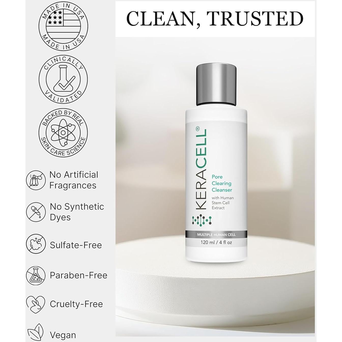 Limpiador Facial KERACELL con Ácido Salicílico 113.4 g