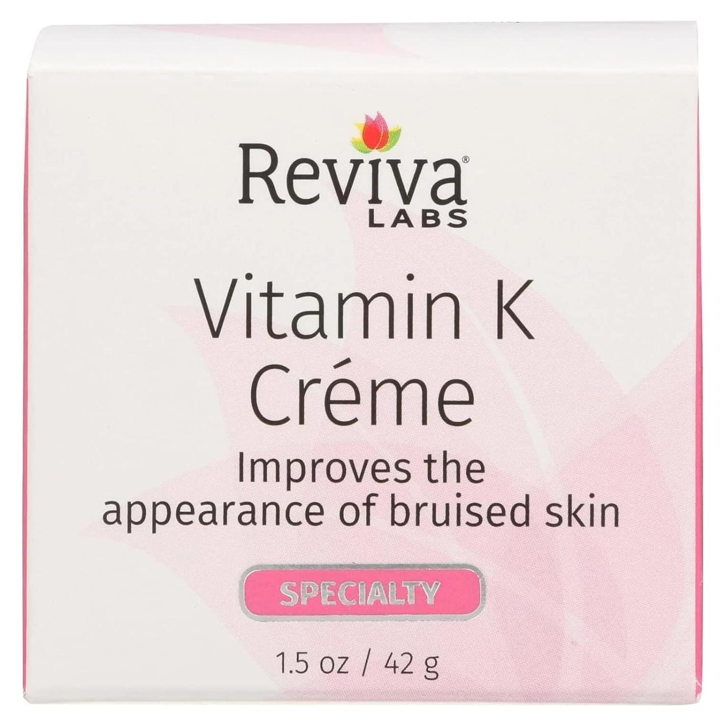Crema de Vitamina K Reviva Labs 56.7g para Todos los Tipos de Piel