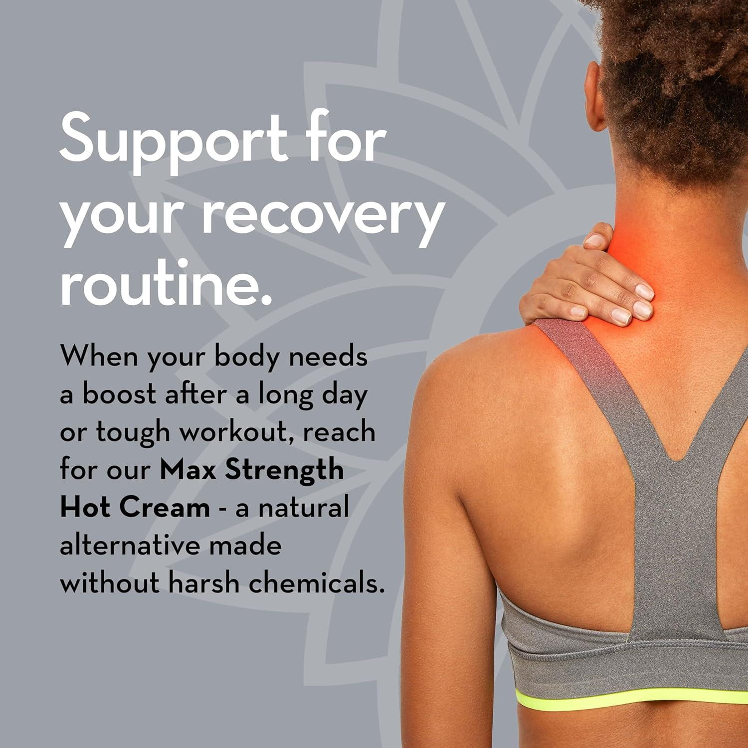 Crema Caliente Pure Body Naturals 248 g - Alivio Muscular con Capsaicina y Mentol