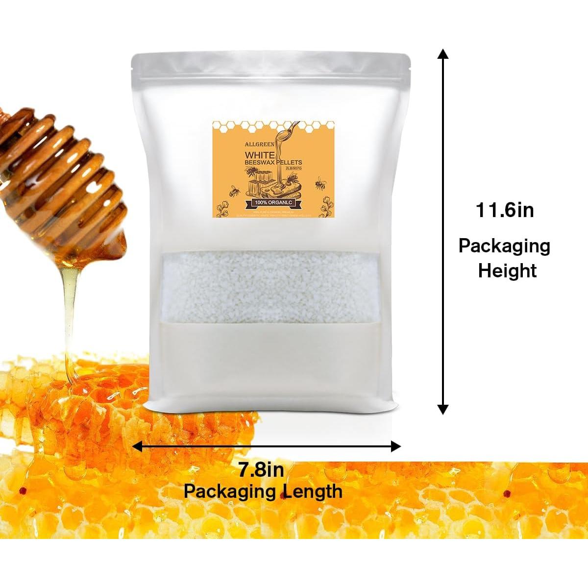 Pellets de Cera de Abeja Orgánica 0.91 kg Jeximing DIY