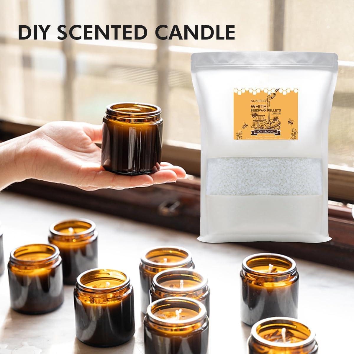 Pellets de Cera de Abeja Orgánica 0.91 kg Jeximing DIY