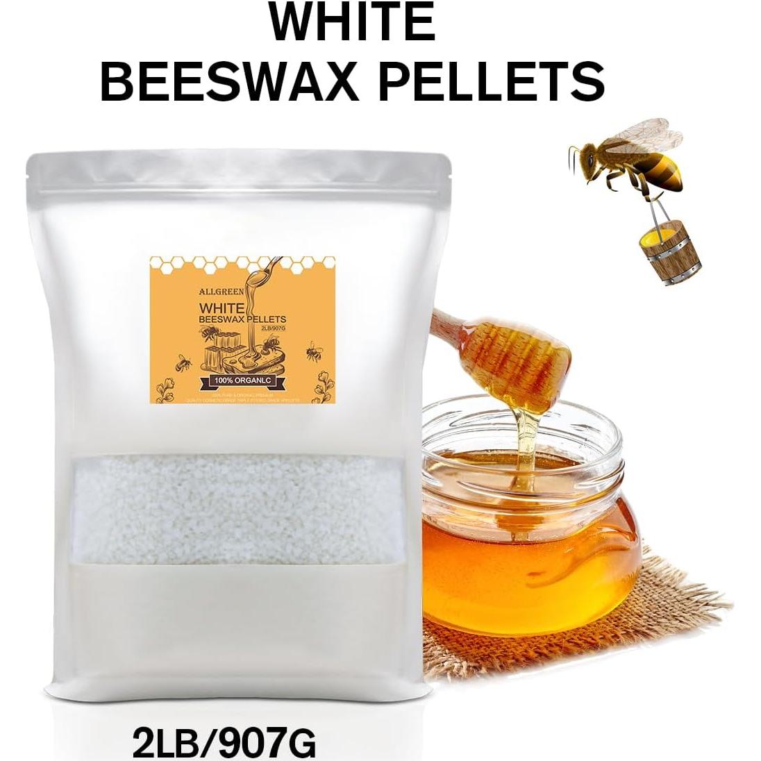 Pellets de Cera de Abeja Orgánica 0.91 kg Jeximing DIY