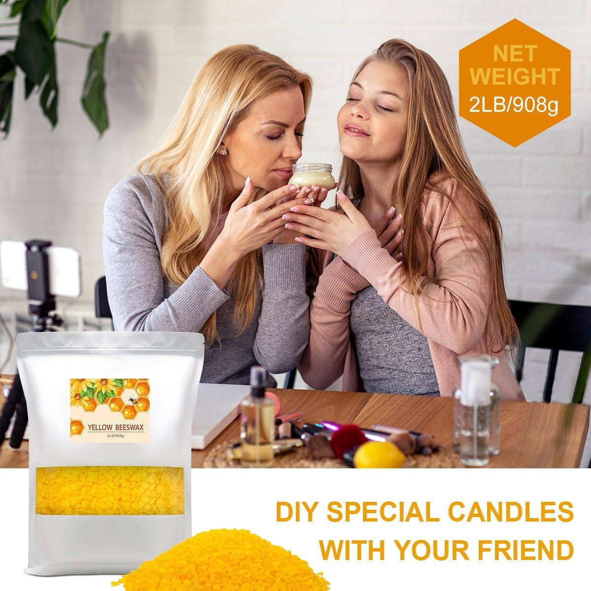 Pellets de Cera de Abeja 0.91KG Fasize - 100% Orgánica para DIY