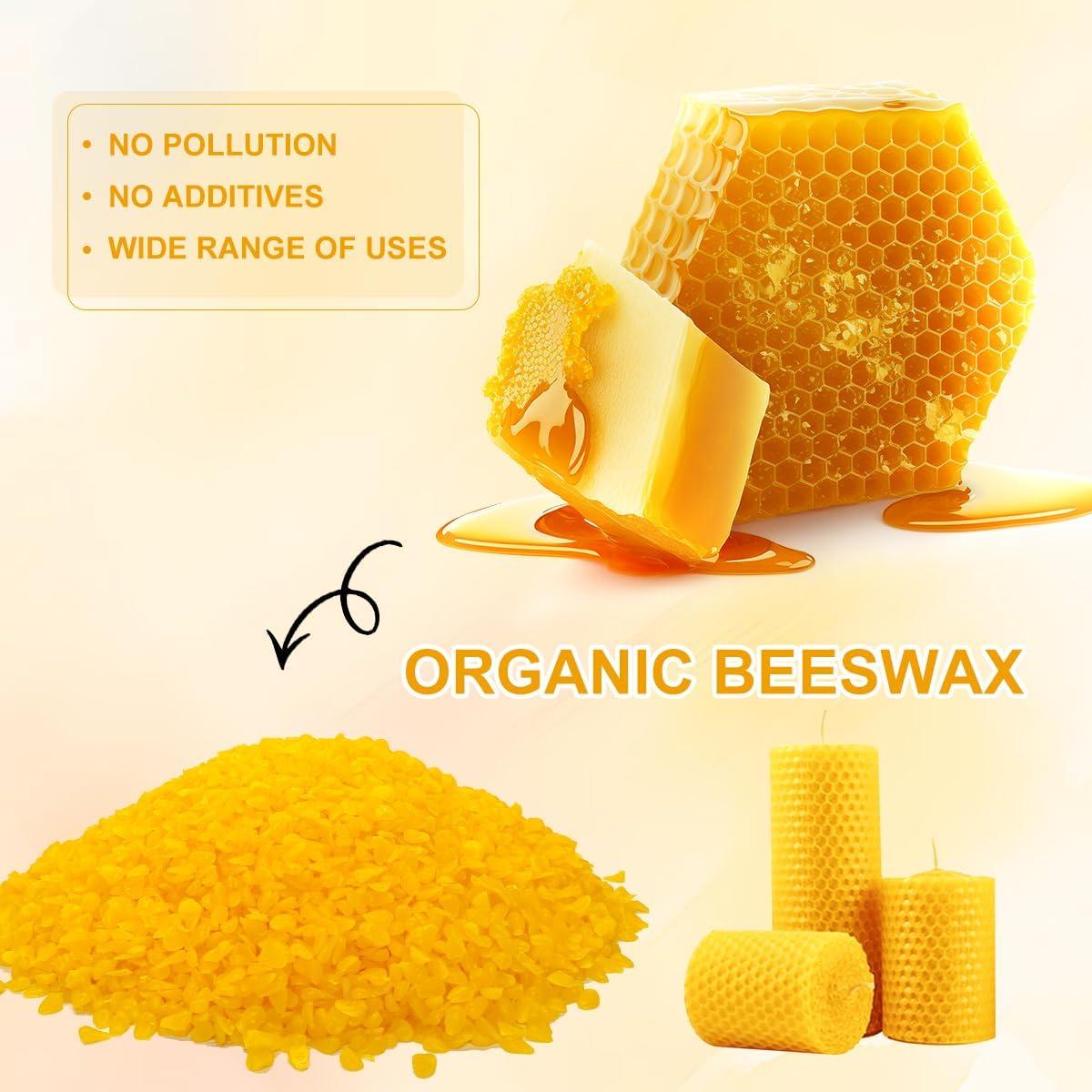 Pellets de Cera de Abeja 0.91KG Fasize - 100% Orgánica para DIY