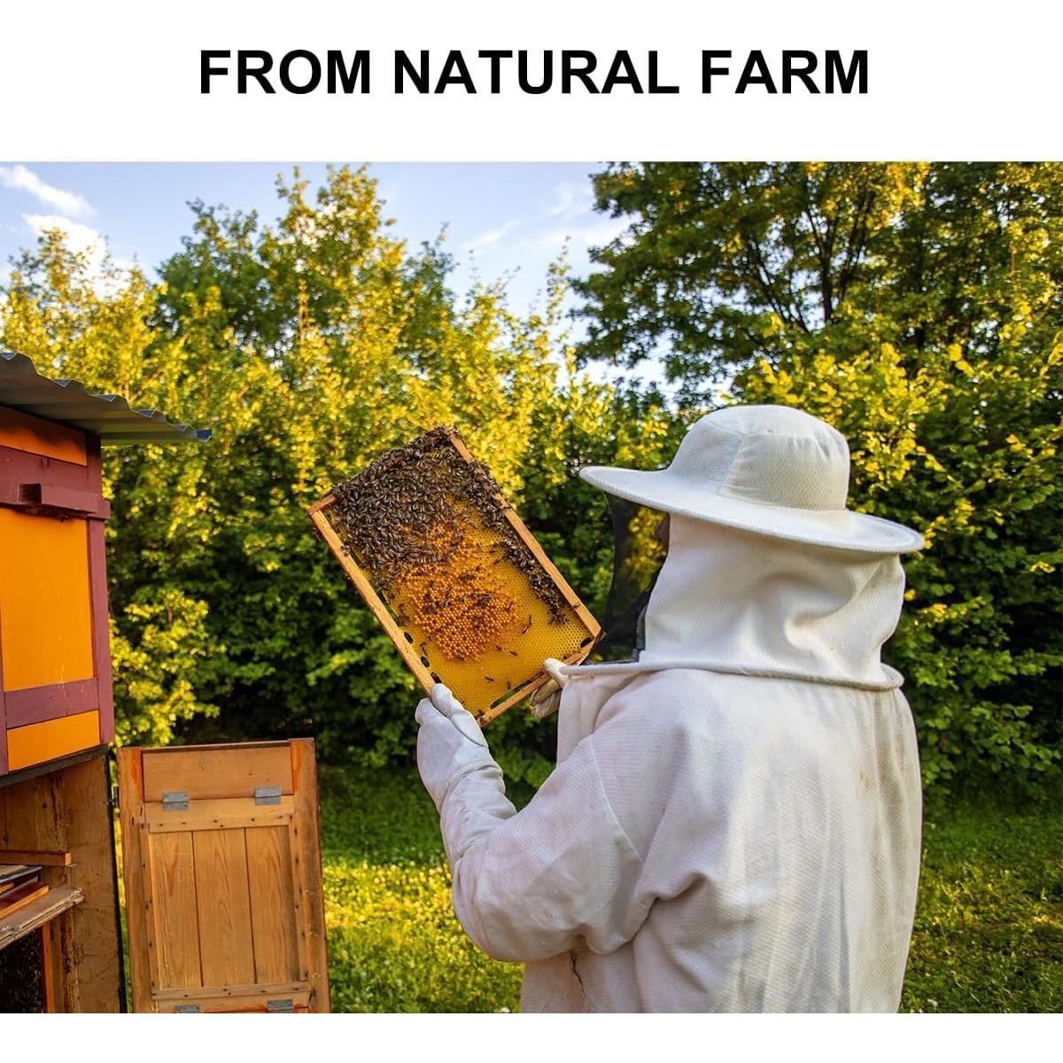 Pellets de Cera de Abeja Orgánica 0.91 kg Amastika para Velas y Cuidado de la Piel