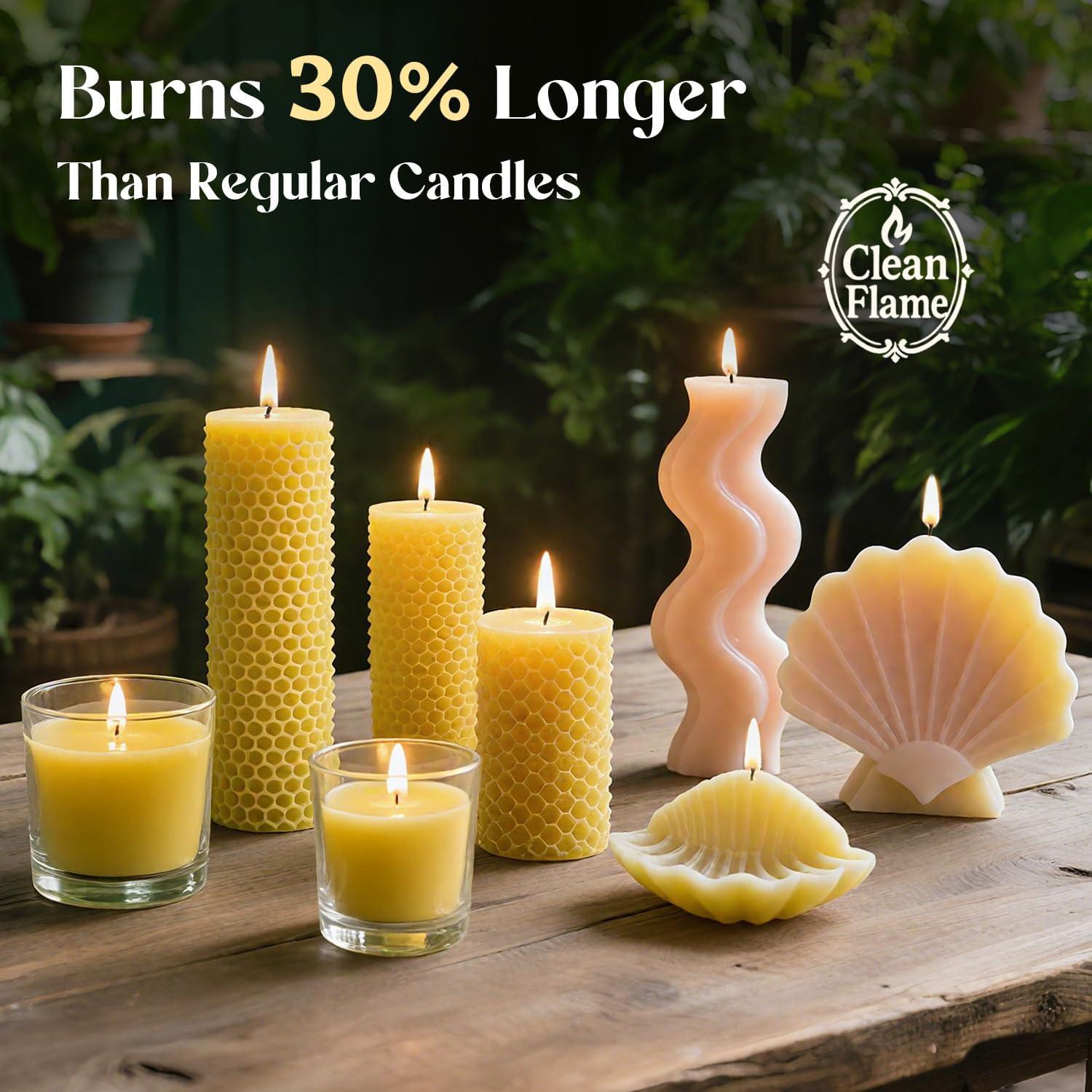 Cera de Abeja Blanca Pura NORVENCE 2.31kg para Velas y Cuidado de la Piel