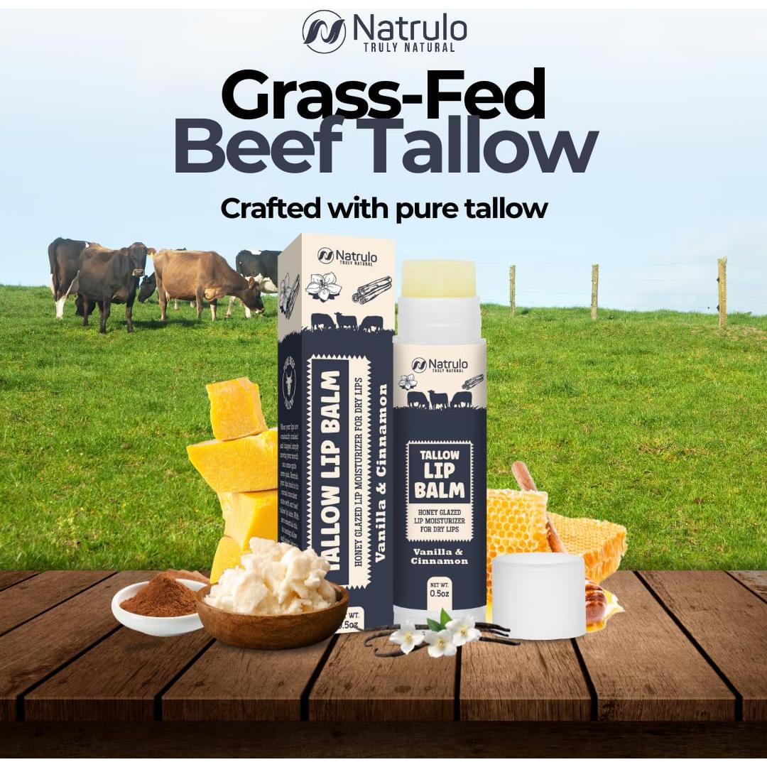 Bálsamo Labial Natural Natrulo - Grasa de Res y Cera de Abejas