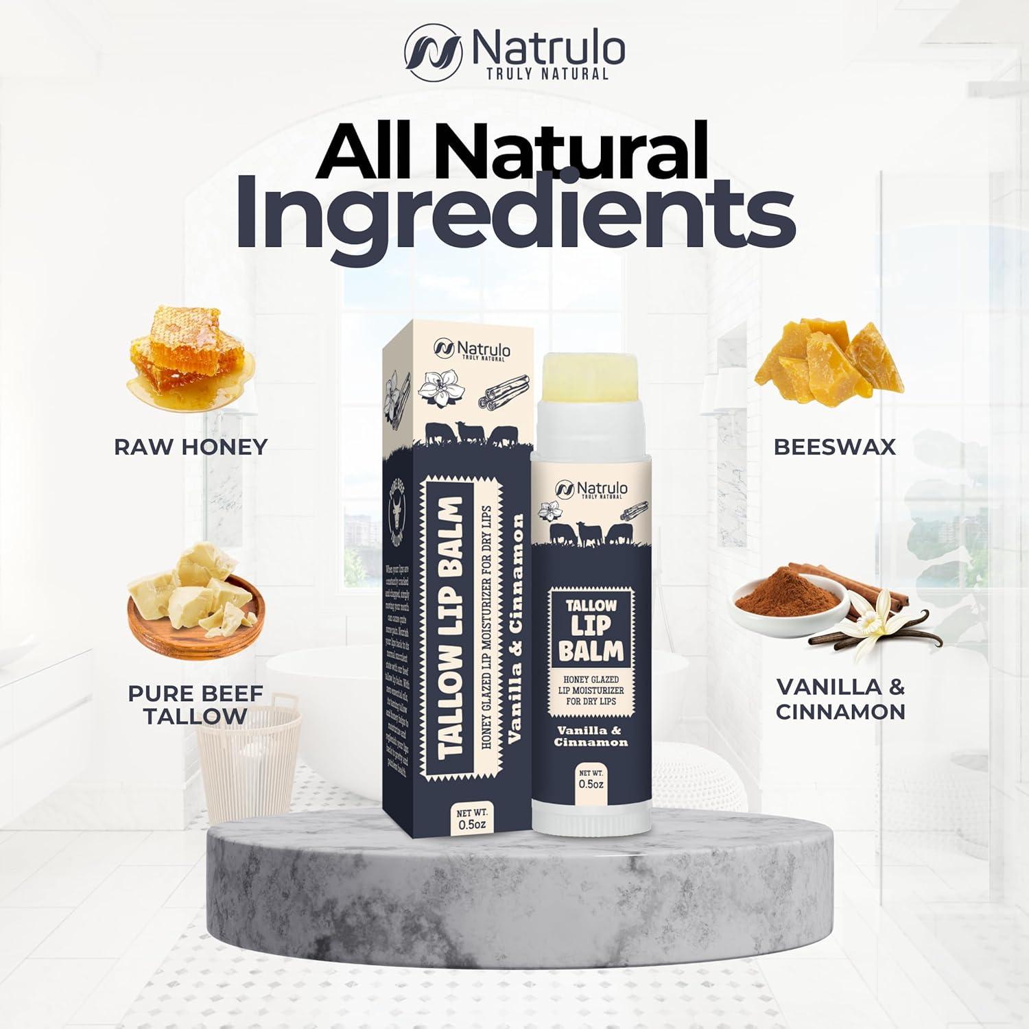 Bálsamo Labial Natural Natrulo - Grasa de Res y Cera de Abejas