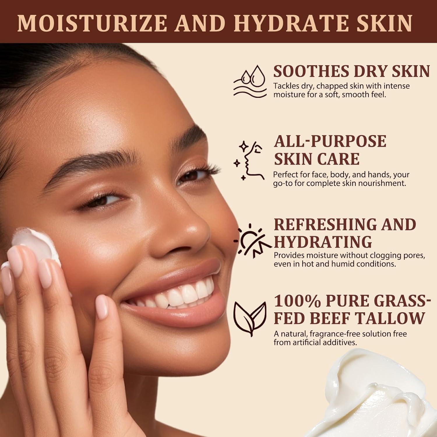 Bálsamo Hidratante Facial HUALIJIA 119g Grasa de Res Orgánica