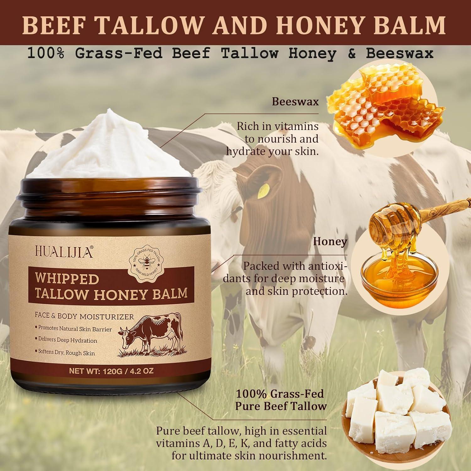 Bálsamo Hidratante Facial HUALIJIA 119g Grasa de Res Orgánica