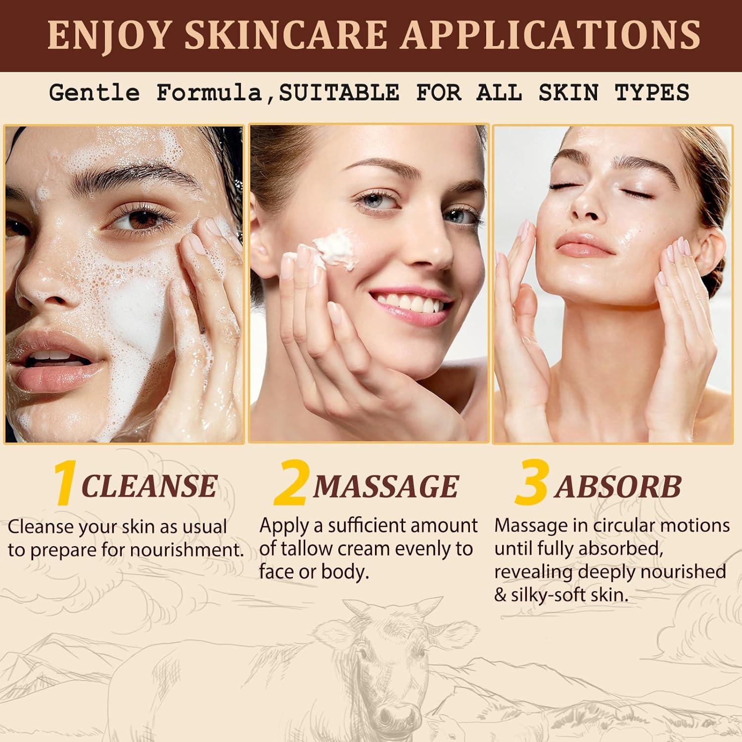 Bálsamo Hidratante Facial HUALIJIA 119g Grasa de Res Orgánica