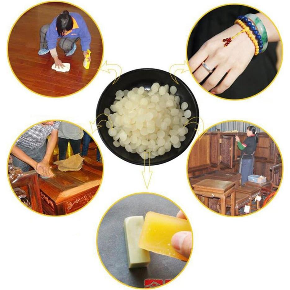 Pellets de Cera de Abeja Blanca Pura TooGet 400g - Grado Cosmético