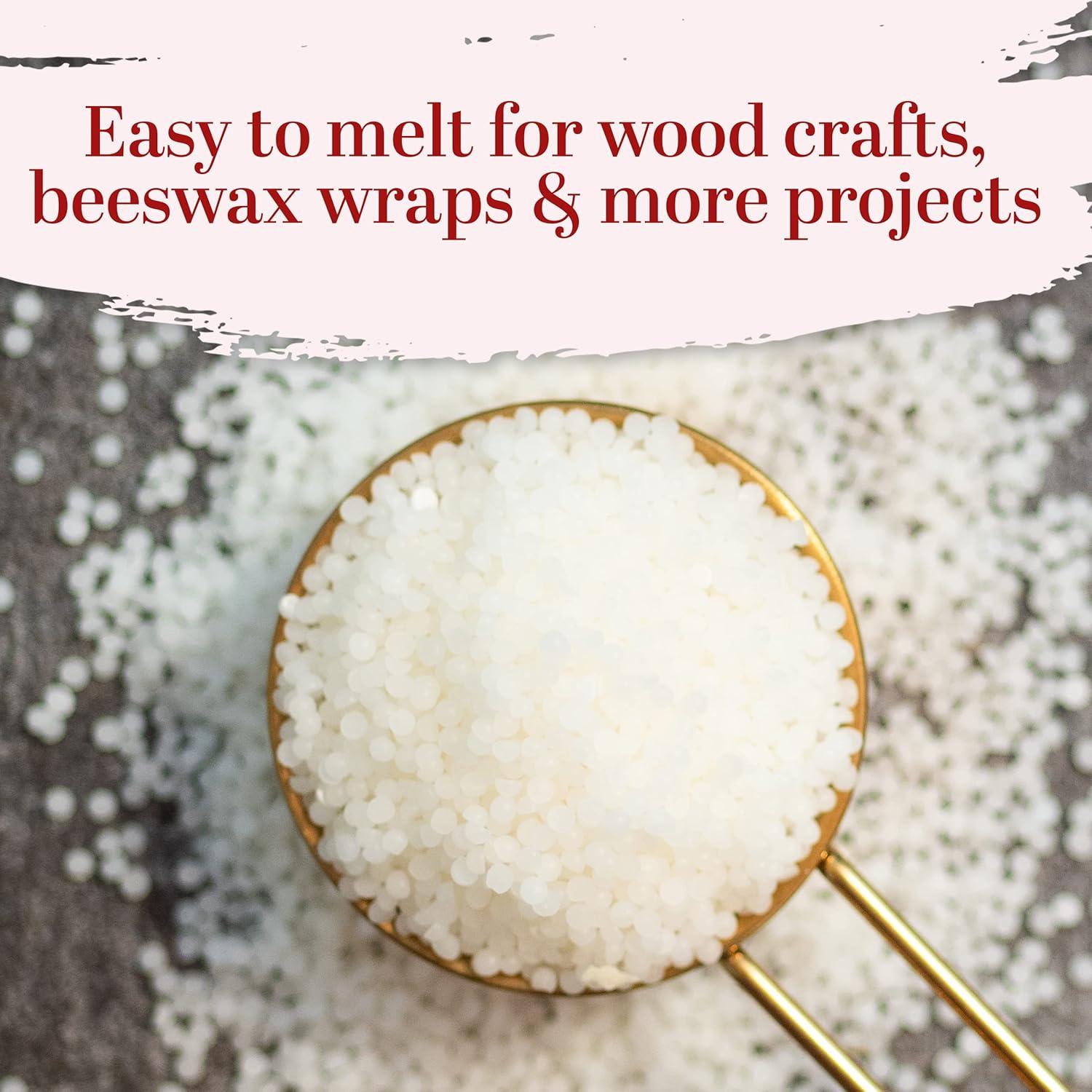 Pellets de Cera de Abeja Blanca 100% Pura 0.45 kg - Better Shea Butter