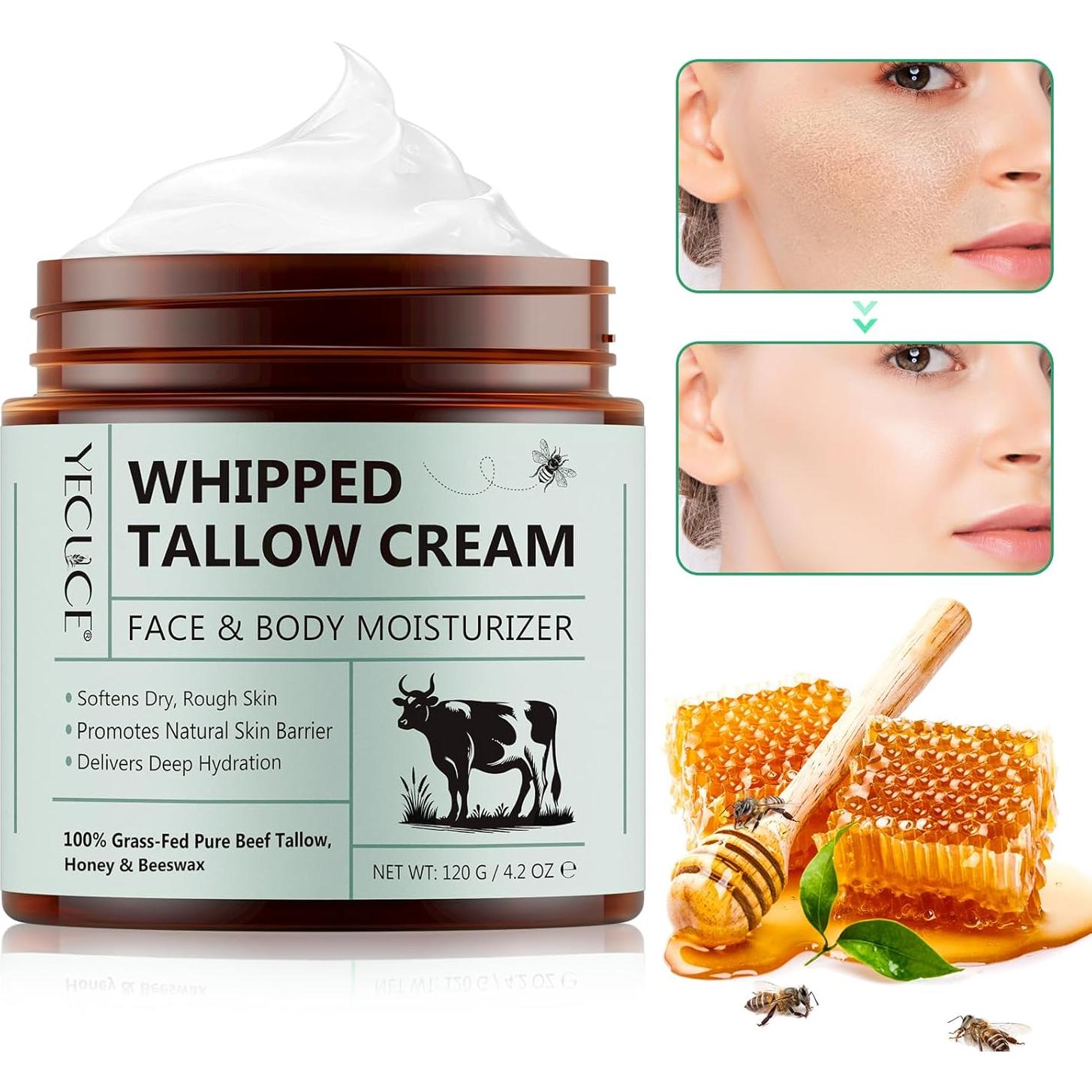 Crema Hidratante de Grasa de Res 120 g - 100% Natural