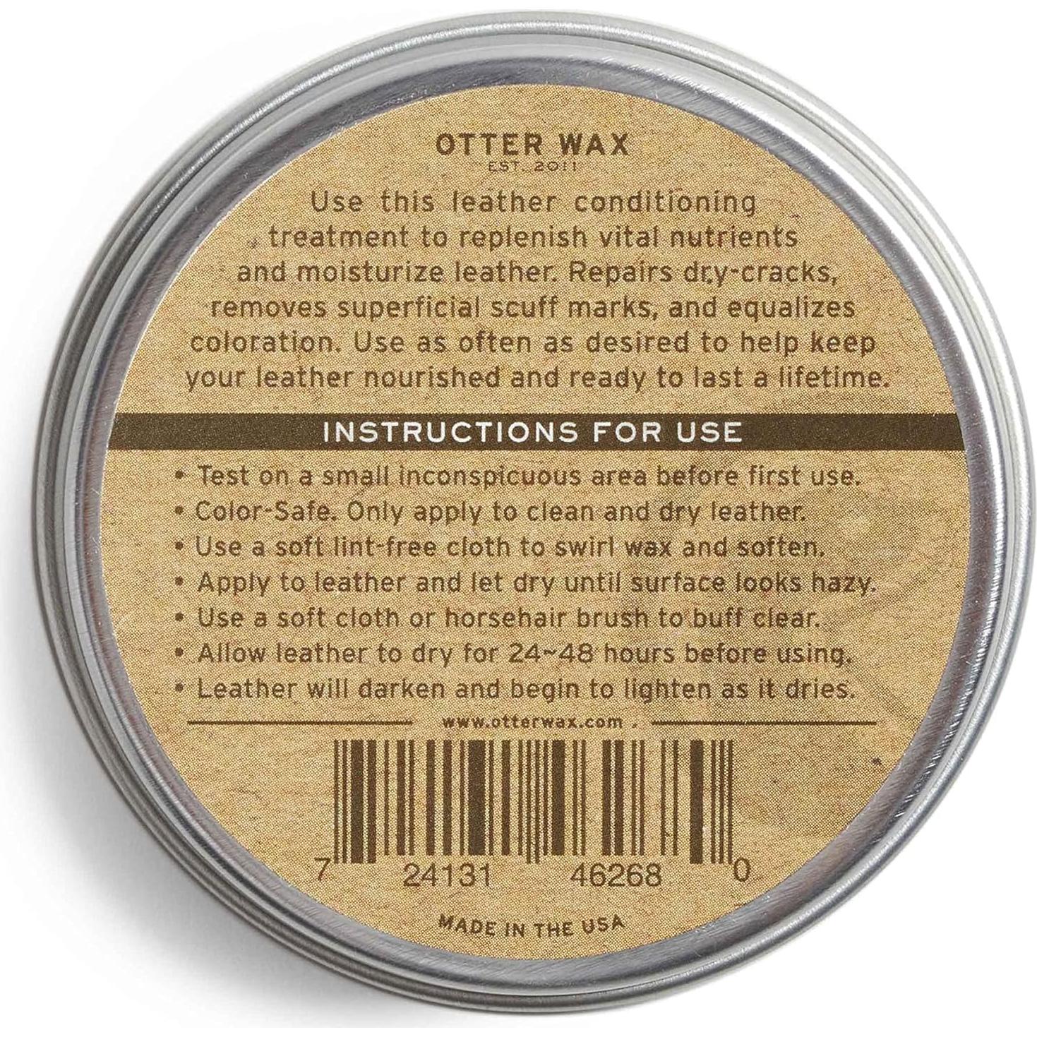 Acondicionador de Cuero Otter Wax Leather Salve 56.7g Natural