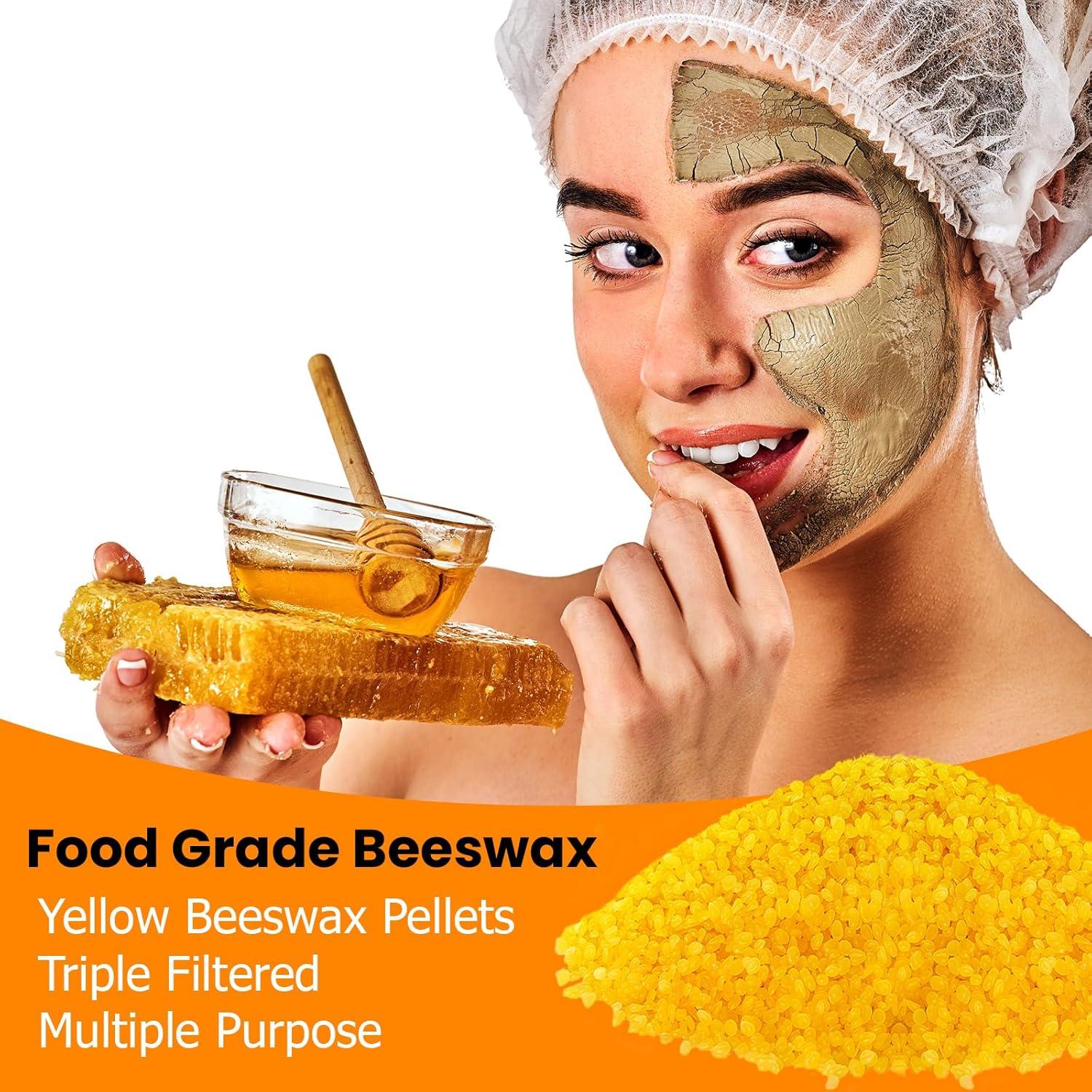 Gránulos de Cera de Abeja Amarilla WuNa 2.25 kg Grado Alimenticio