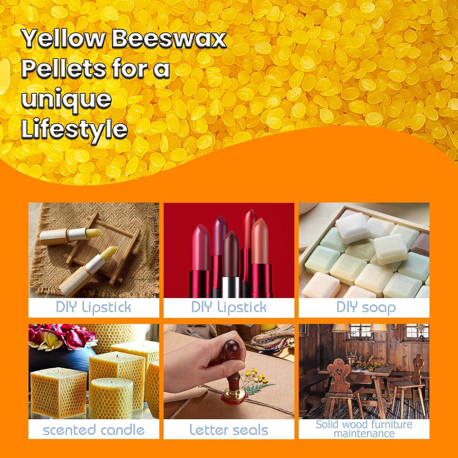 Gránulos de Cera de Abeja Amarilla WuNa 2.25 kg Grado Alimenticio