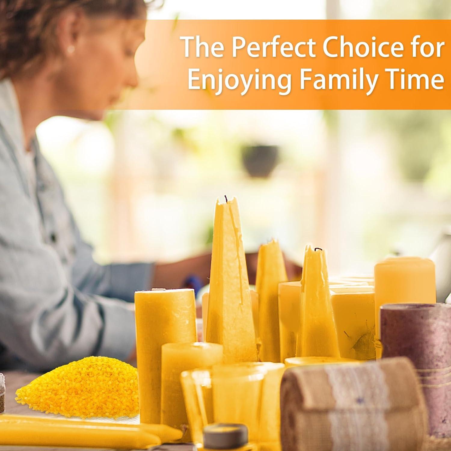 Gránulos de Cera de Abeja Amarilla WuNa 2.25 kg Grado Alimenticio