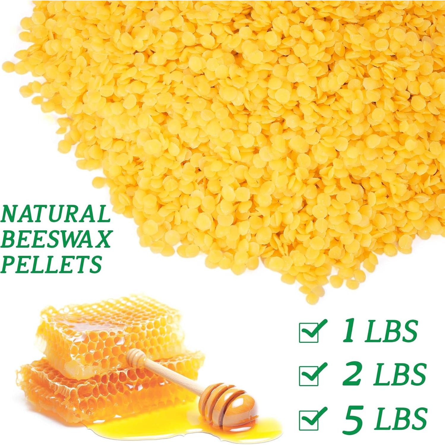 Pellets de Cera de Abeja Natural Encanlight 0.91kg Grado Alimenticio