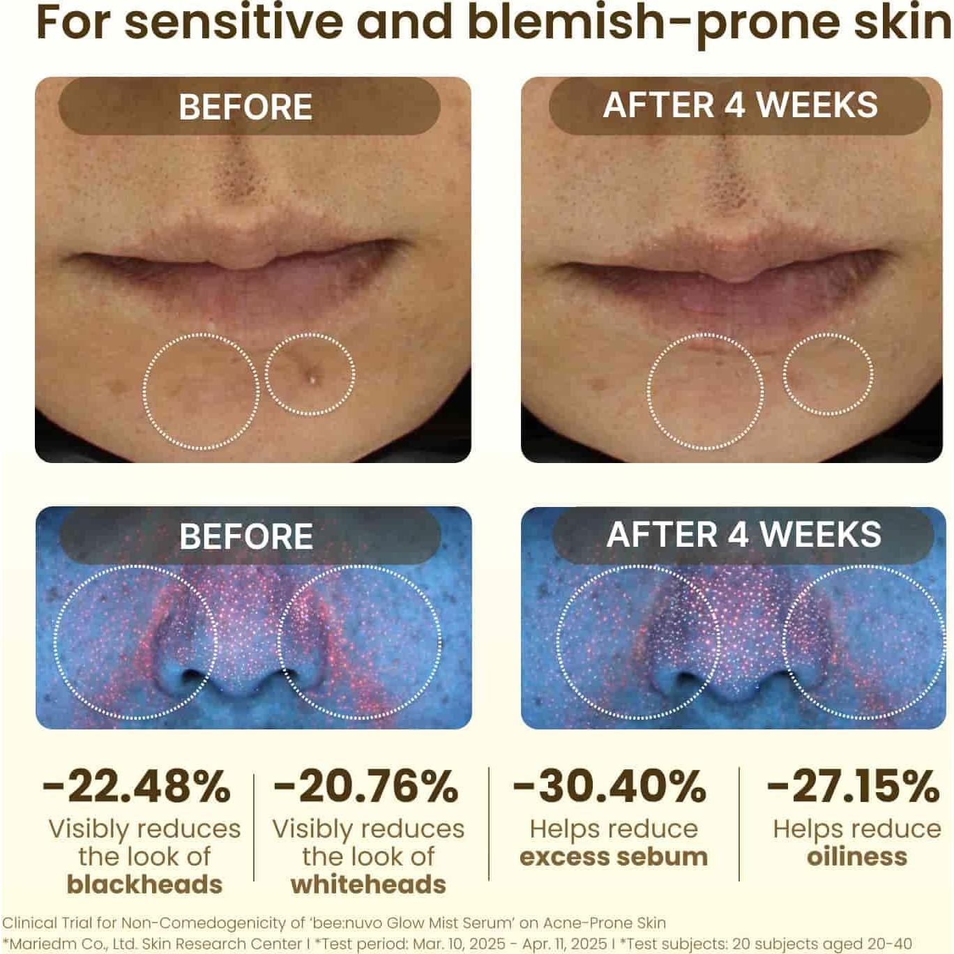 Suero Mist Brillante bee:nuvo 79.83 ml - Hidratante Piel Sensible