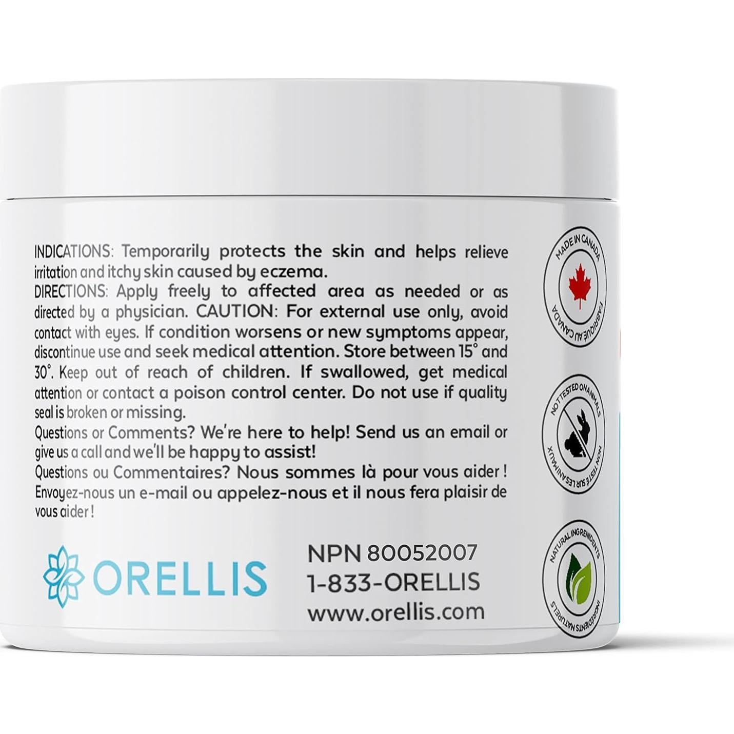 Crema Natural para Eczema Orellis con Caléndula y Propóleos