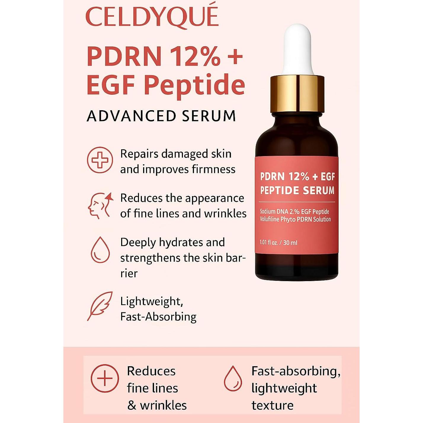 Suero Facial Antienvejecimiento Cleosis 120,000 ppm EGF PDRN