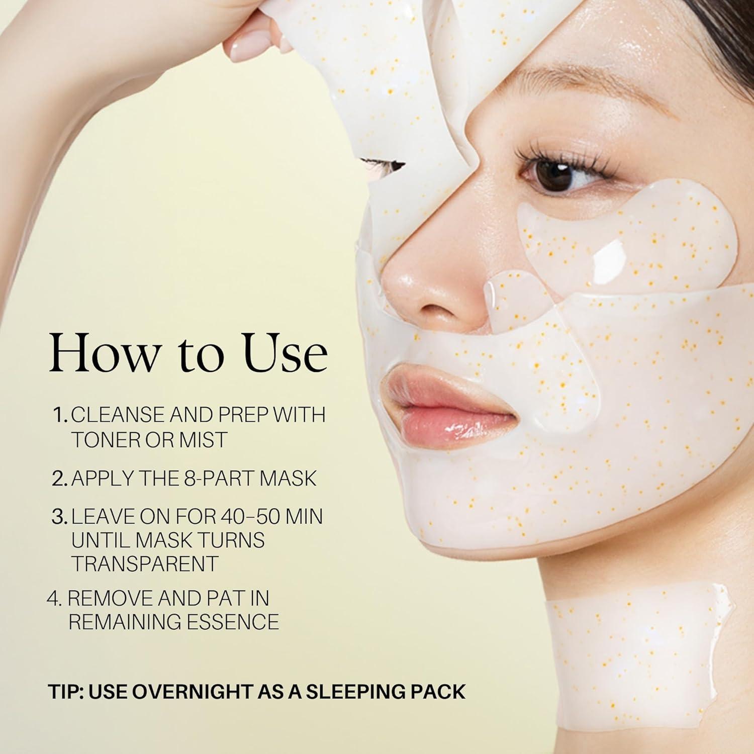 Máscara de Hidrogel d'alba Piedmont 8-Shape 4 Hojas