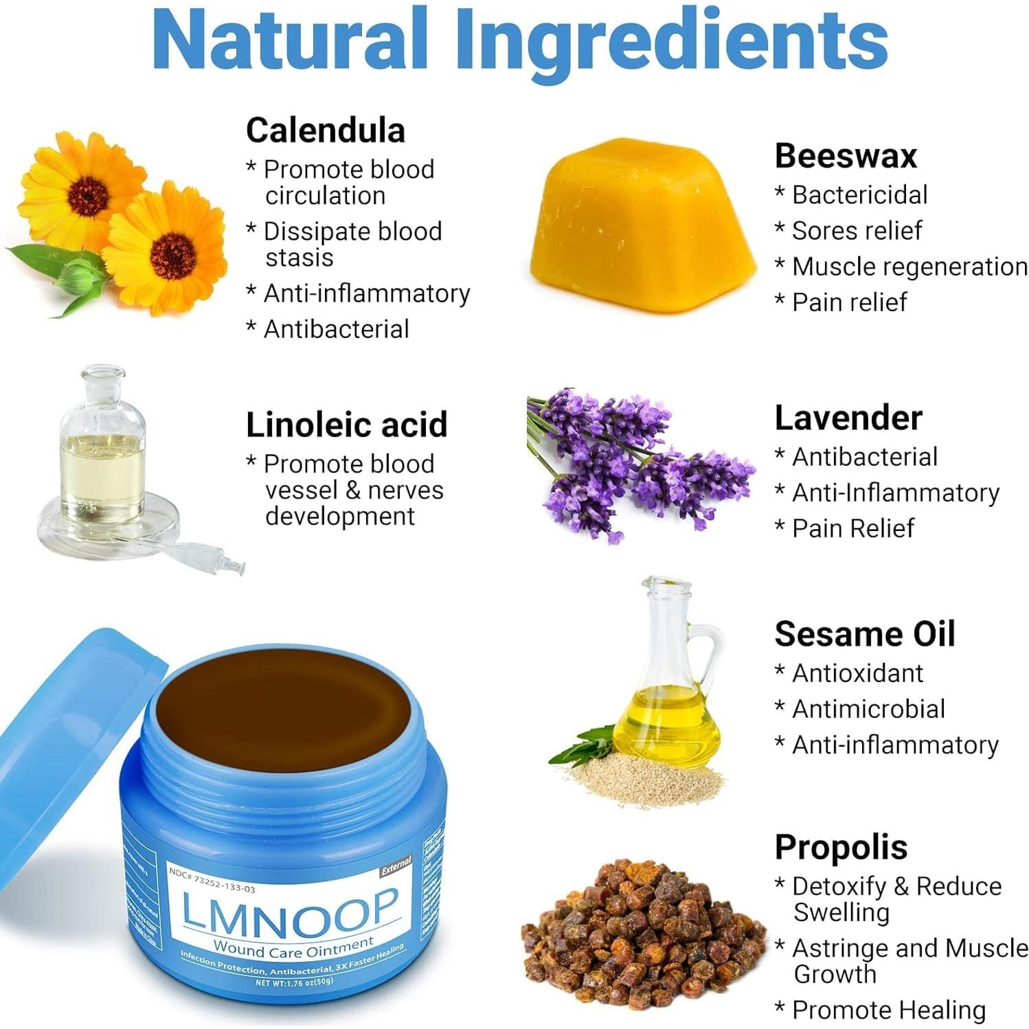 Ungüento Curativo LMNOOP 50g - Heridas, Quemaduras y Úlceras