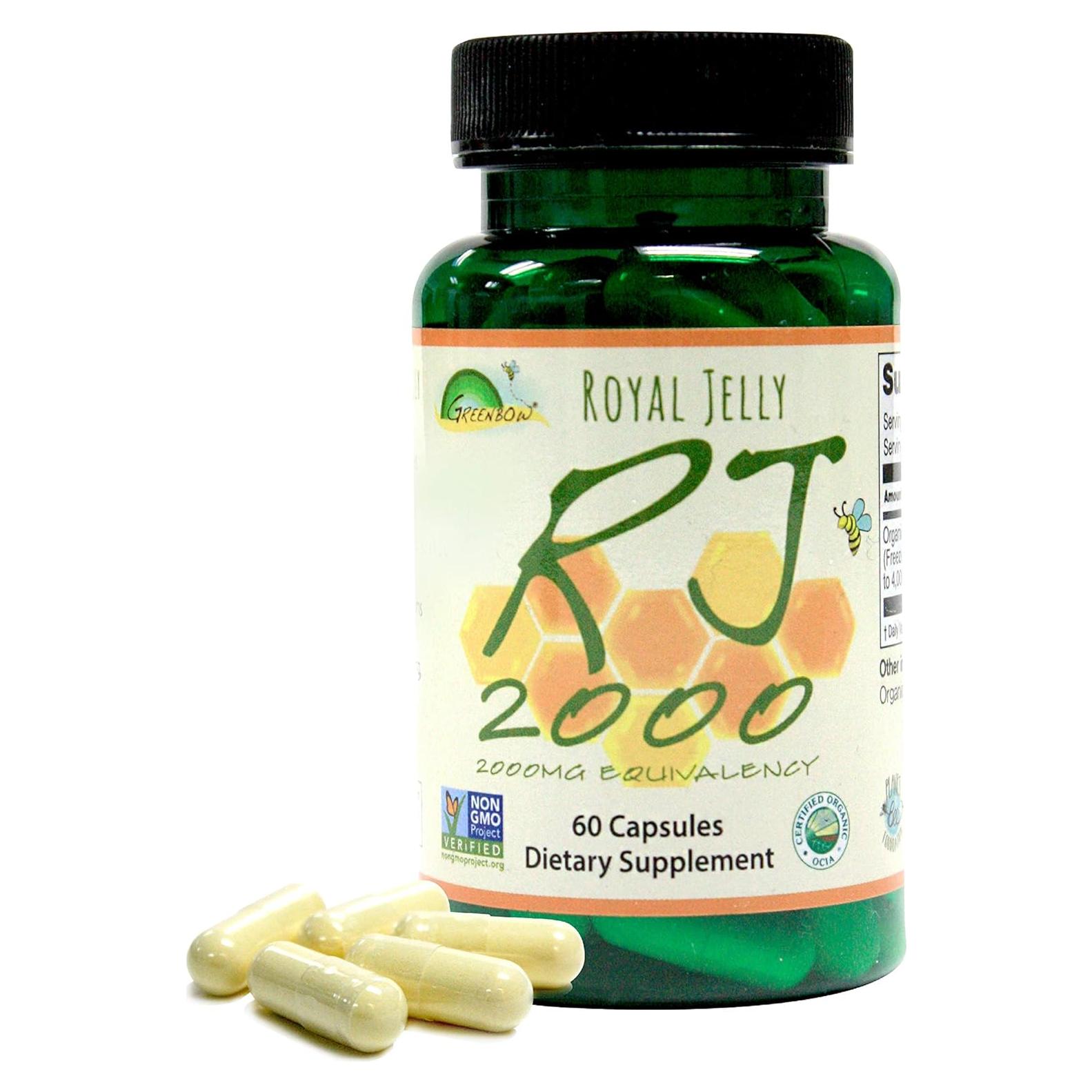 Jalea Real Orgánica Greenbow 2000mg - 60 Cápsulas Veganas