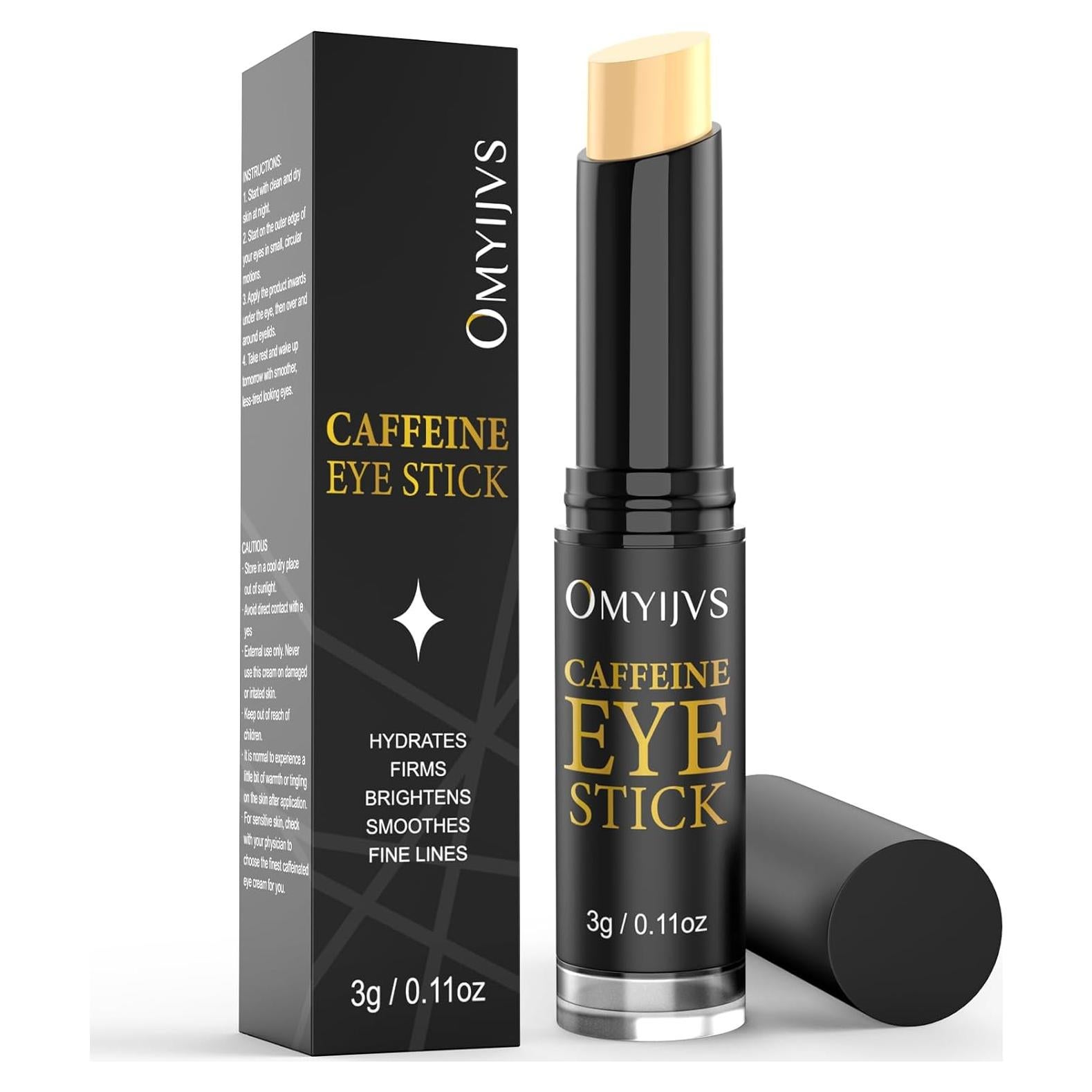 Bastón para Ojos OMYIJVS con Cafeína 9g - Antiarrugas y Ojeras