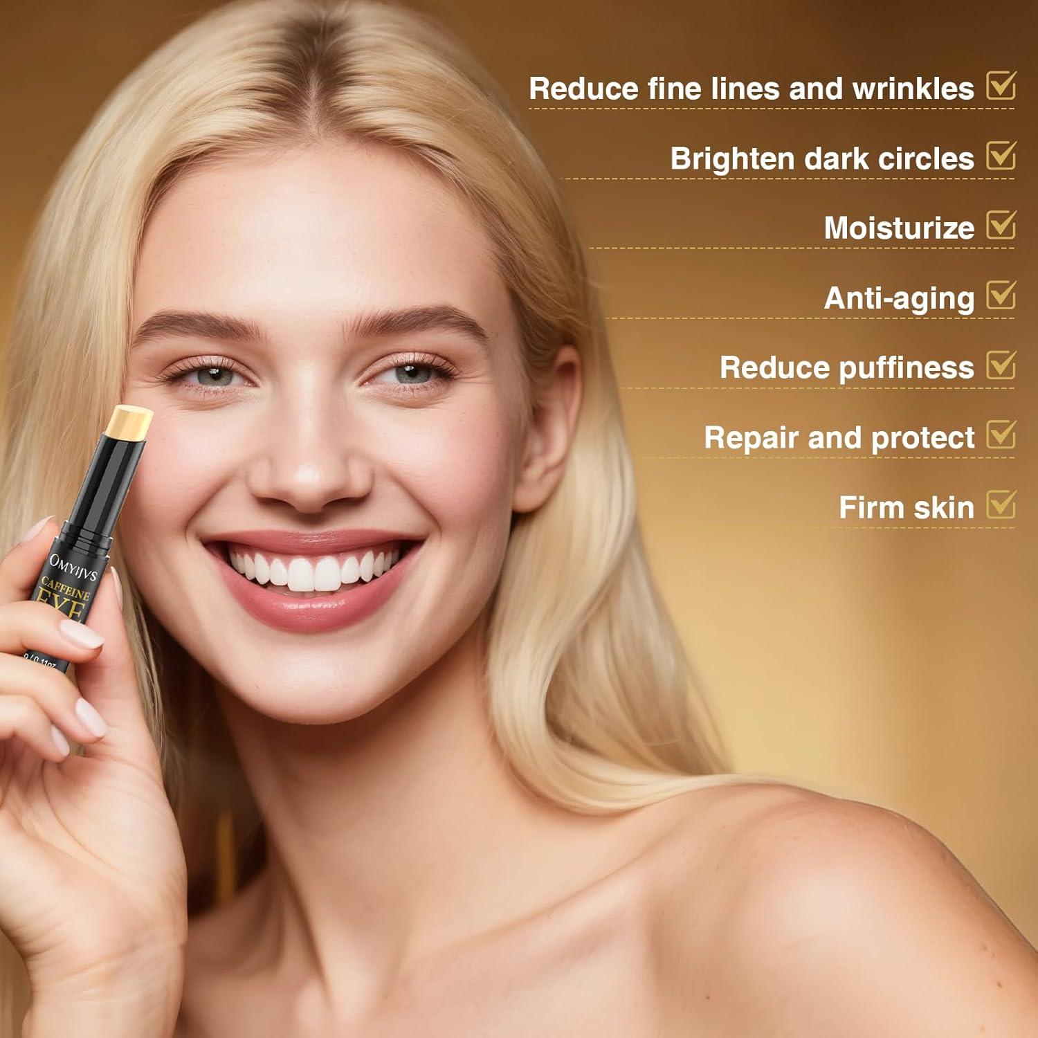 Bastón para Ojos OMYIJVS con Cafeína 9g - Antiarrugas y Ojeras