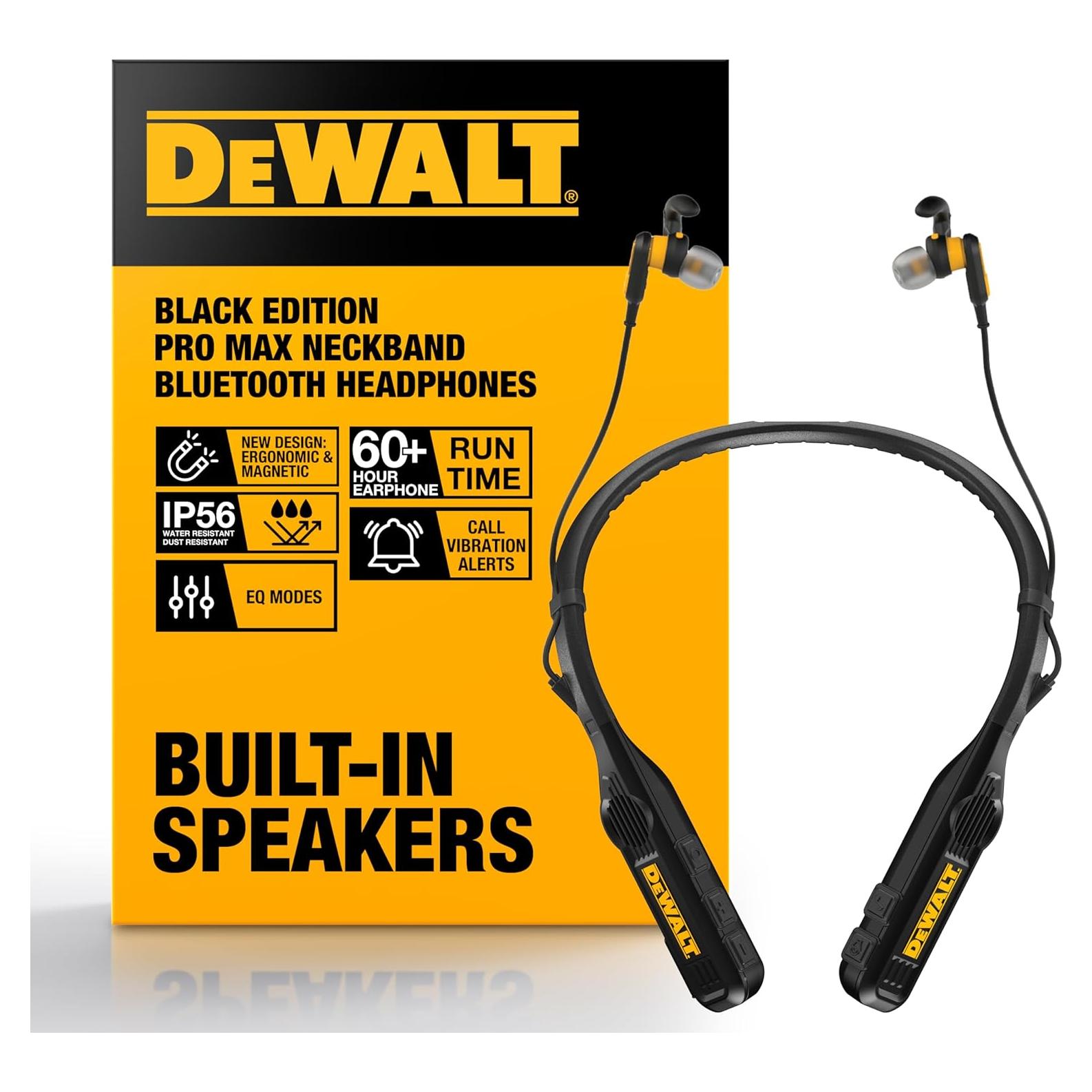 Auriculares Bluetooth DEWALT Jobsite Pro Max con Altavoces 60h