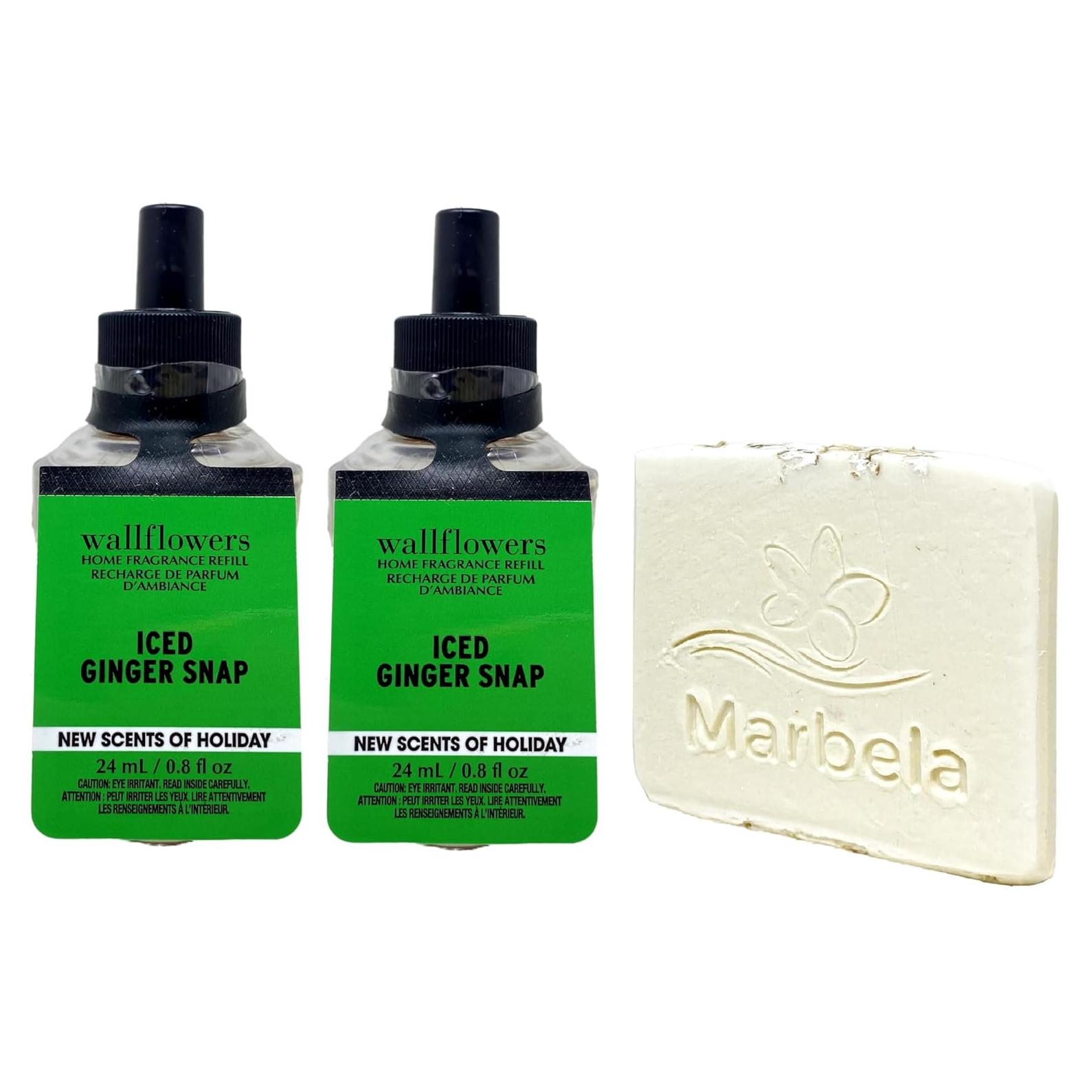 Recarga Fragancia Iced Ginger Snap Baño y Cuerpo 2x24ml + Jabón Natural