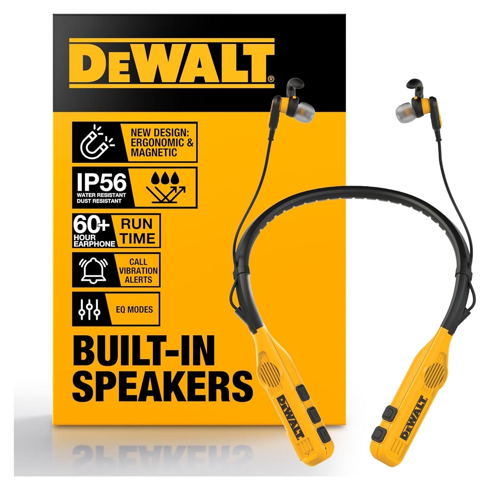 Auriculares Bluetooth DEWALT Jobsite Pro Max 60h Resistencia