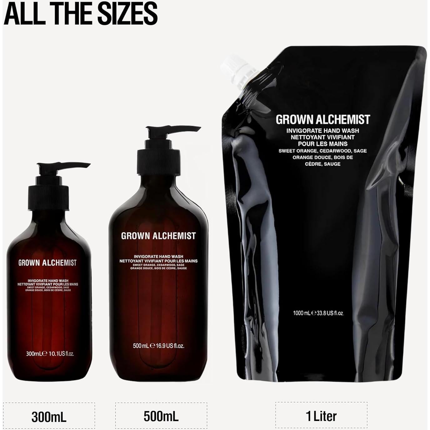 Jabón de Manos Revitalizante Grown Alchemist 300ml - Hidratante con Aloe y Aceites Esenciales