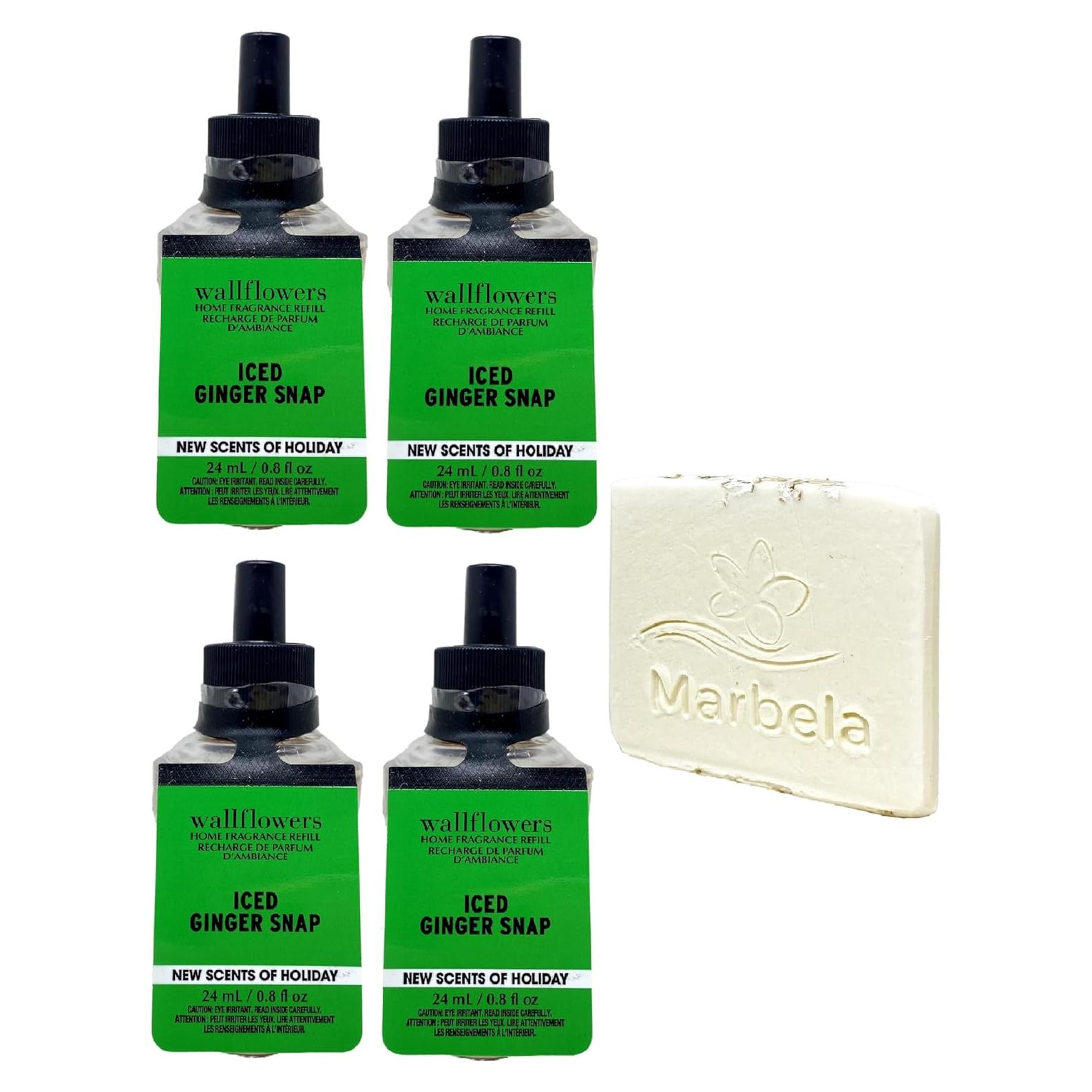 Recargas de Fragancia para el Hogar Wallflowers Baño y Cuerpo 4x24mL